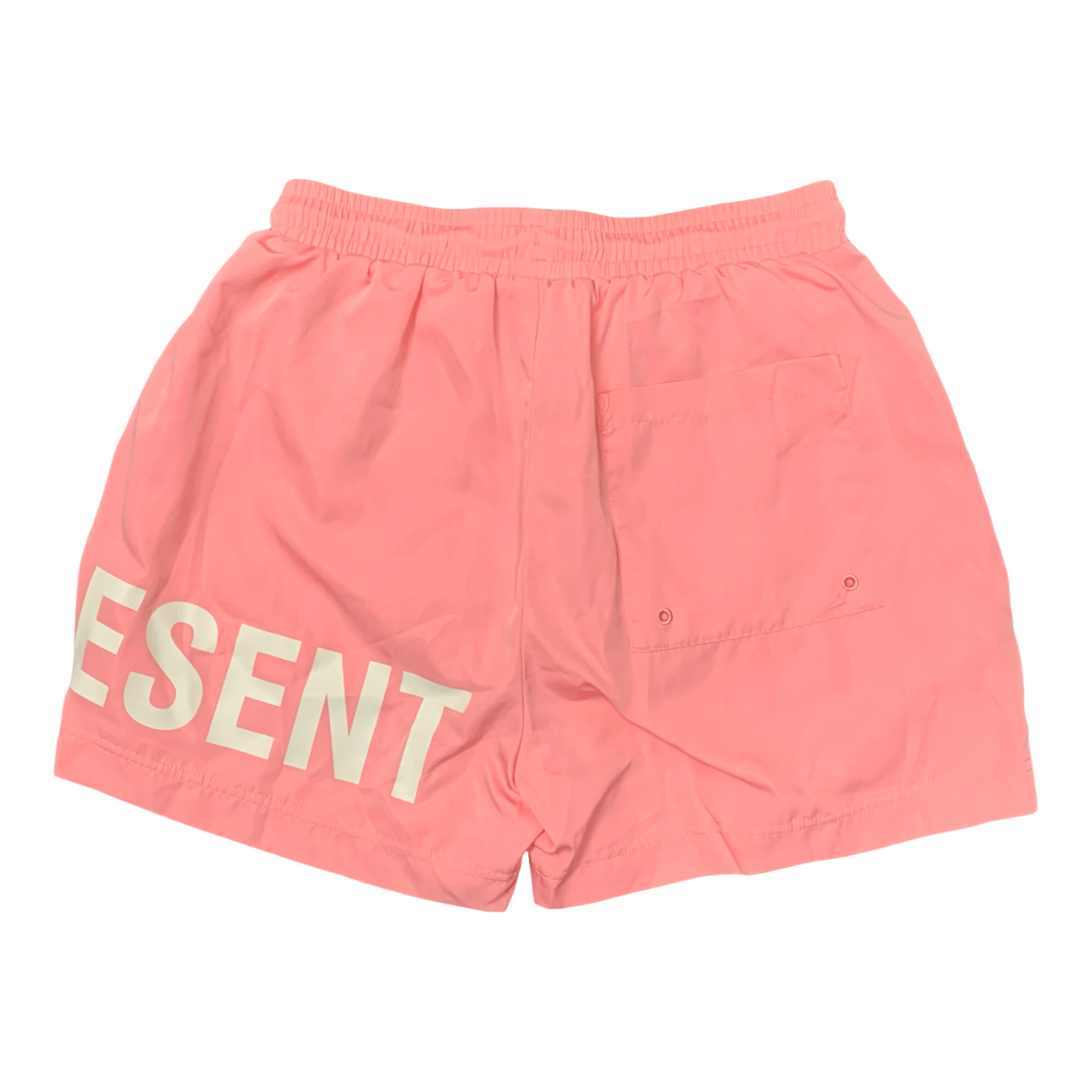 Represent XS Swim Shorts Pink REP Logo Bottoms