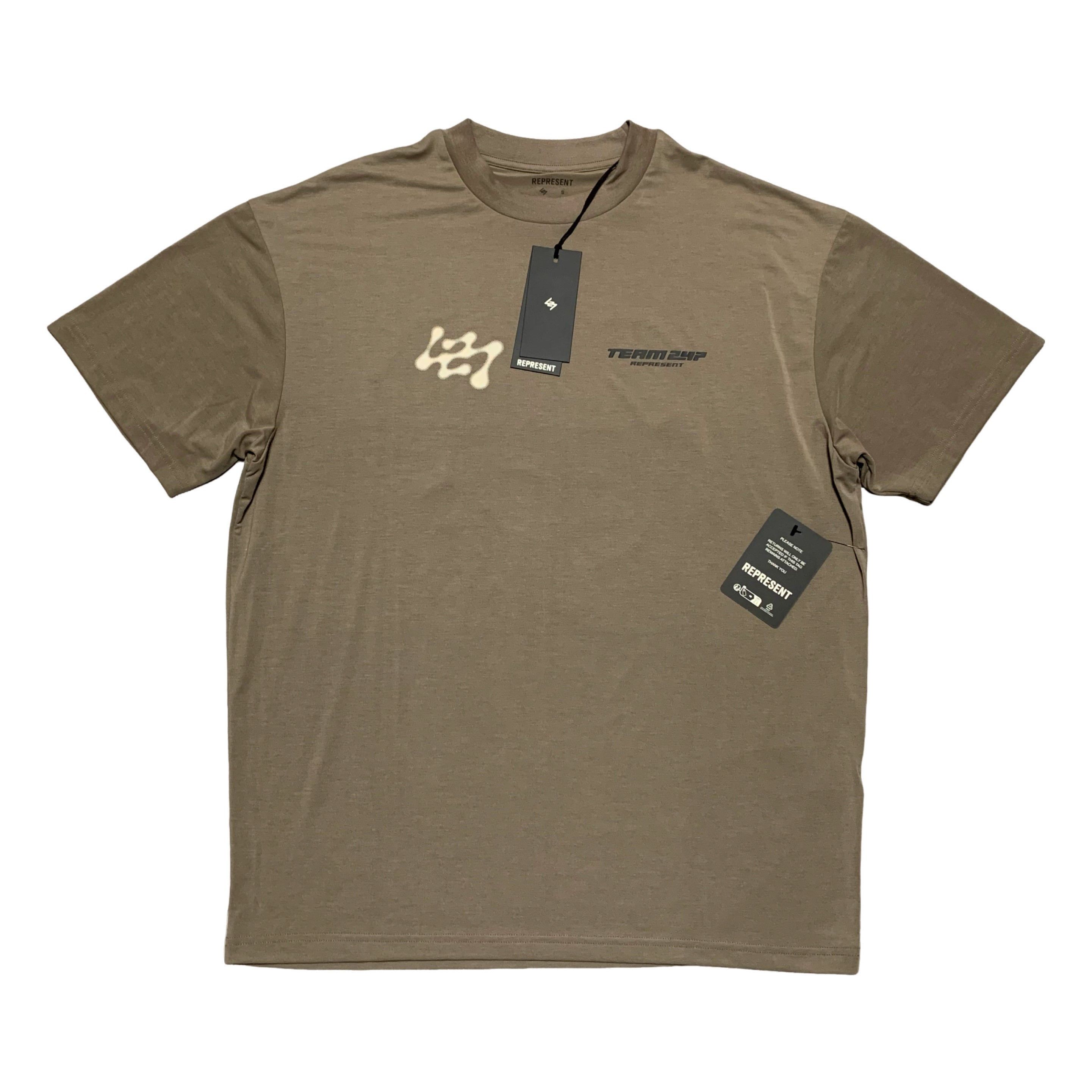 Represent Small 247 Future Terrains Oversized Tee Umber