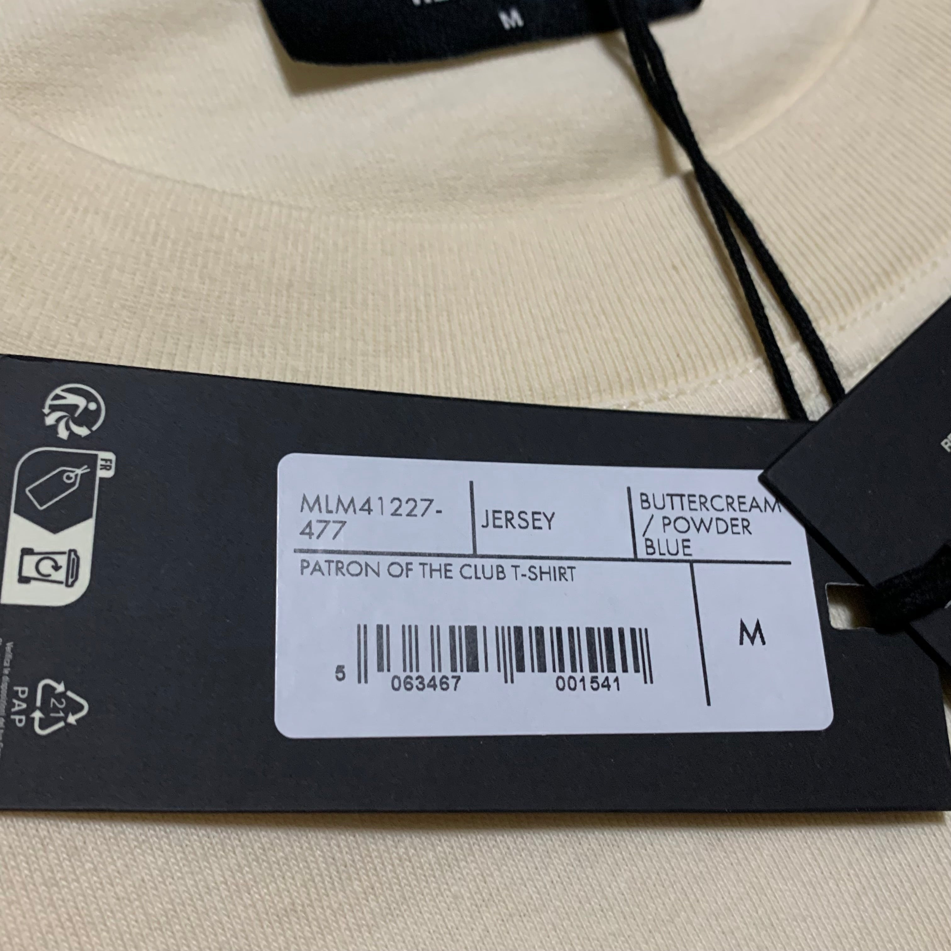 Represent Medium Patron Of The Club Buttercream Powder Blue Tee