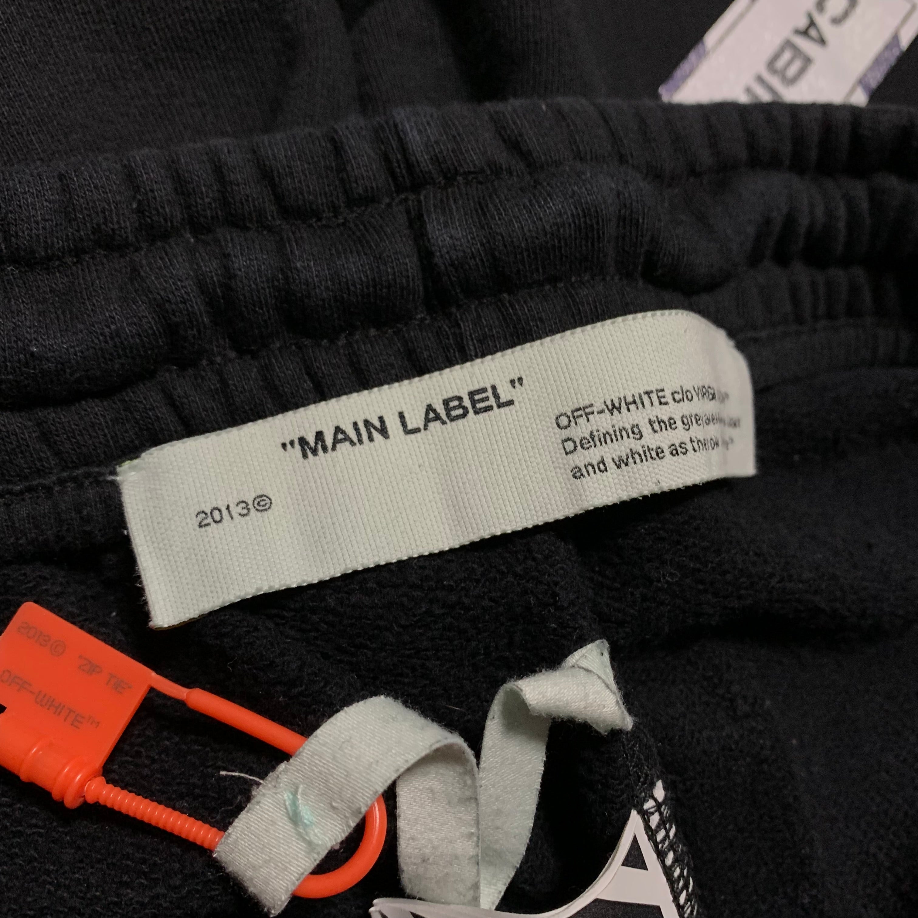 Off White Medium Shorts Airport Arrows Black Bottoms Virgil Abloh