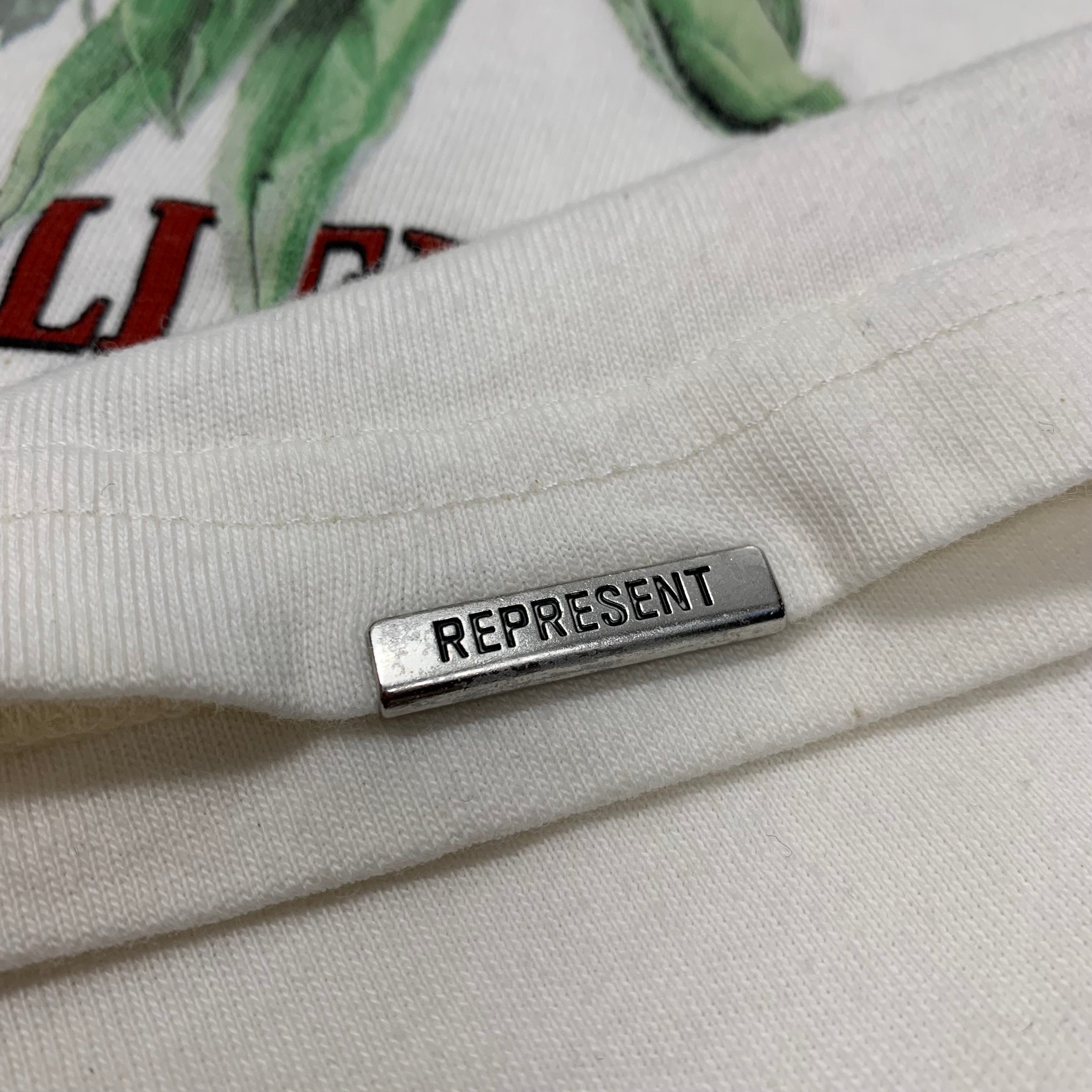 Represent Medium Tee Double Distilled Flat White T-Shirt