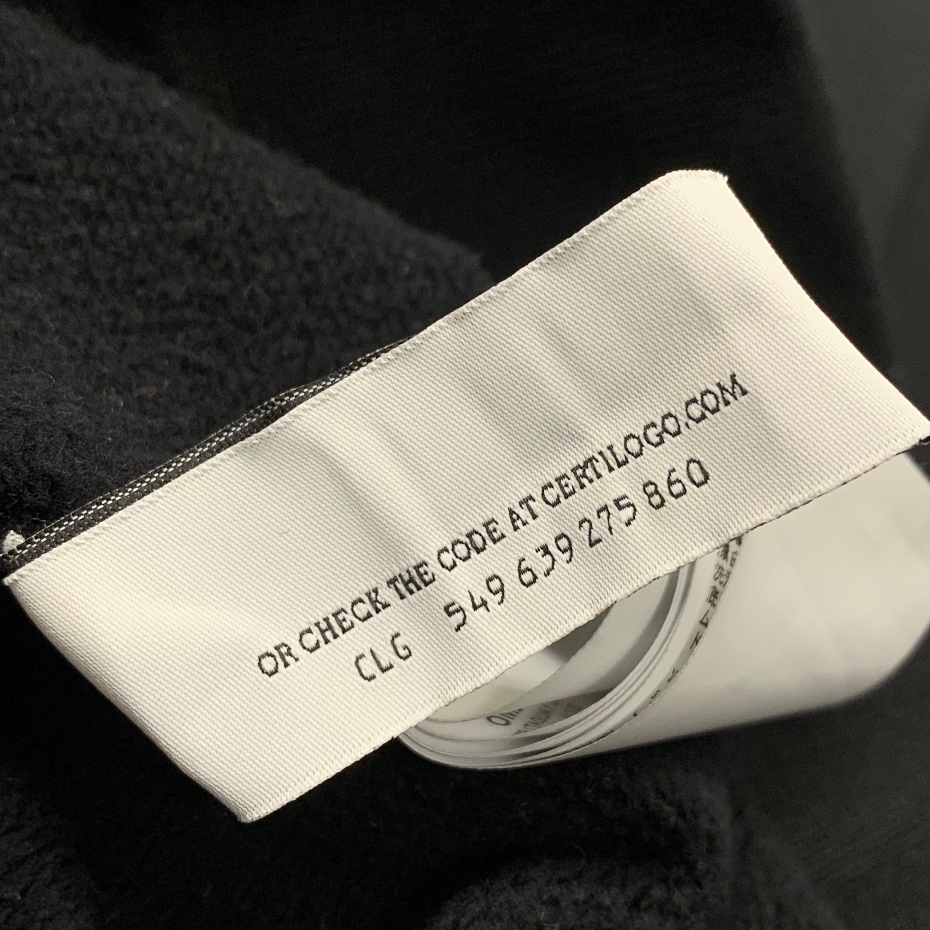 Off White Large Sweatshirt Diag Black Crewneck Virgil Abloh