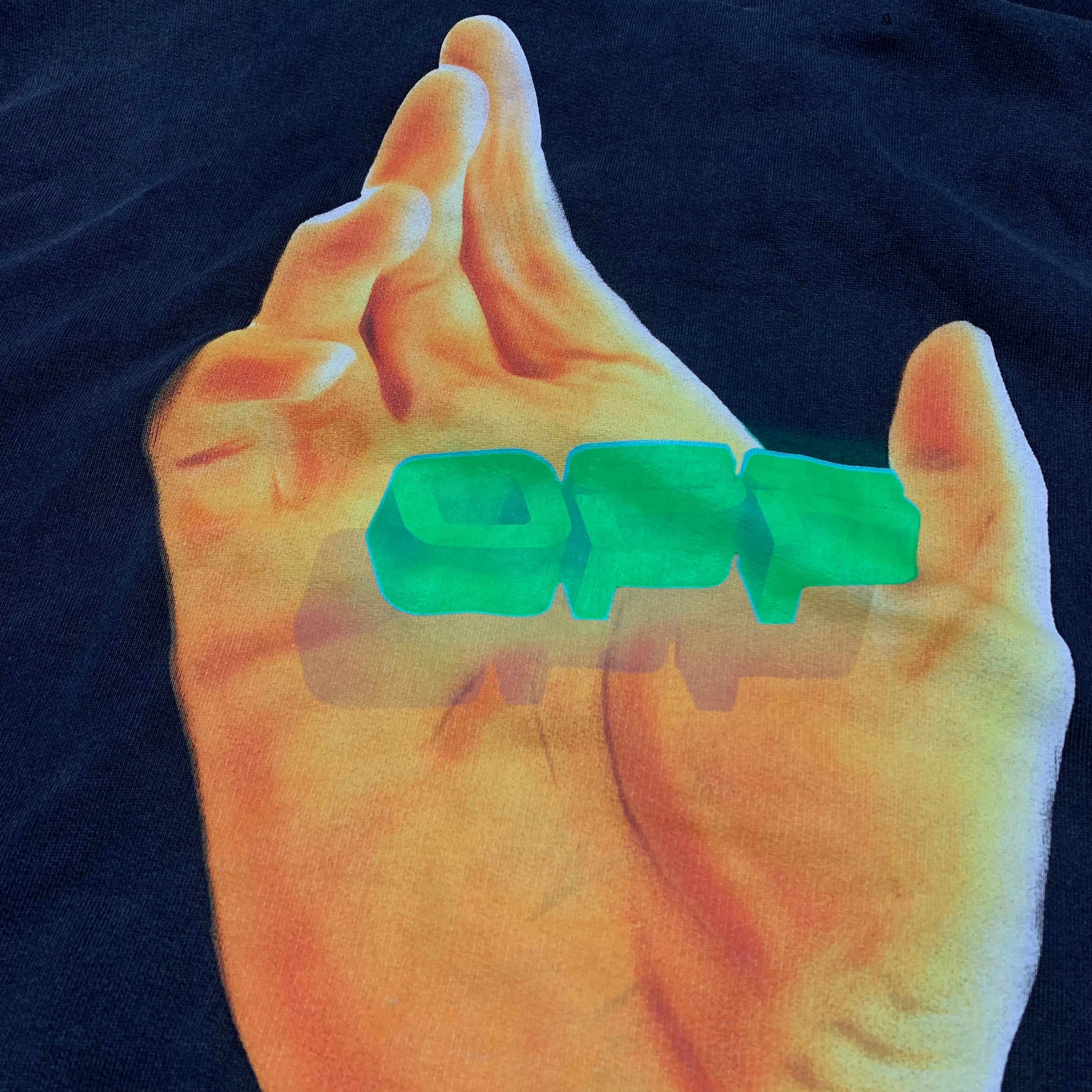 Off White Small Hand Logo Off Black Hoodie Virgil Abloh 2020