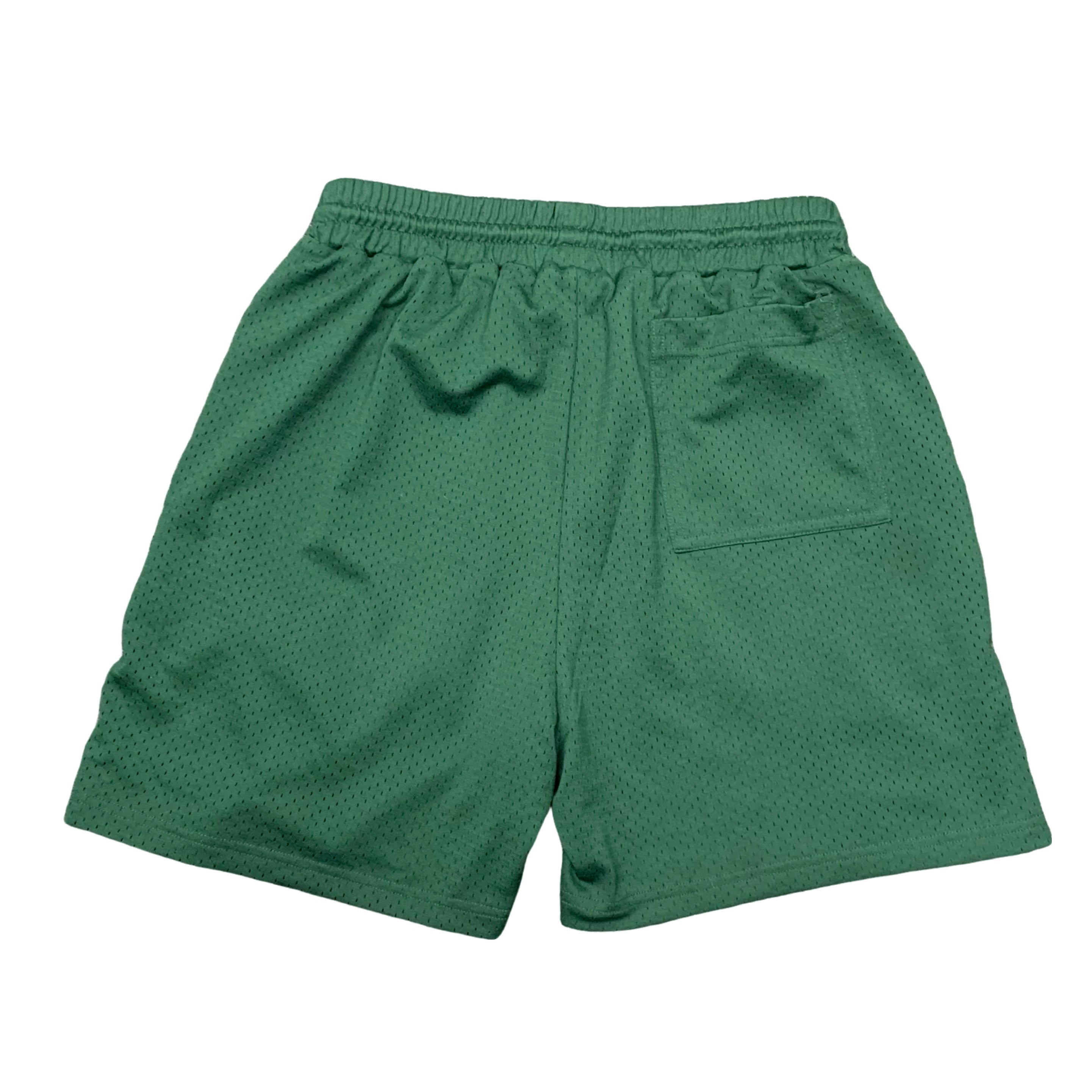 Represent Small Shorts Owners Club Green Mesh Zip Shorts