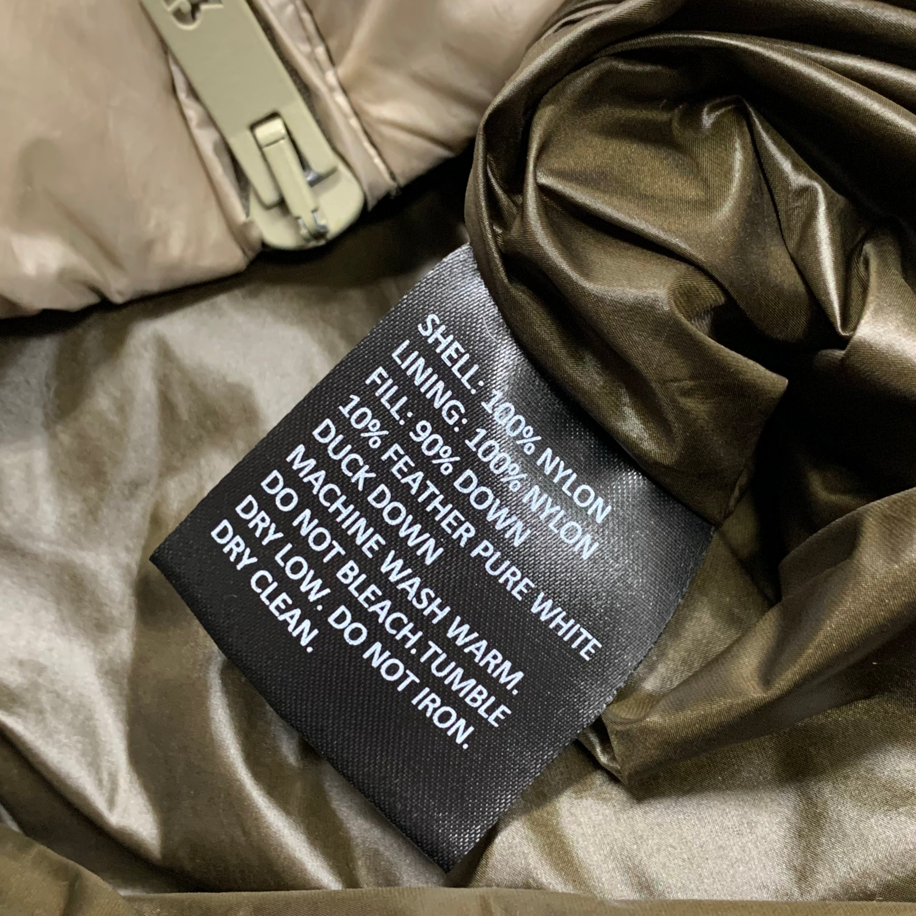 Represent XS Gilet Puffer Nylon Washed Beige Jacket