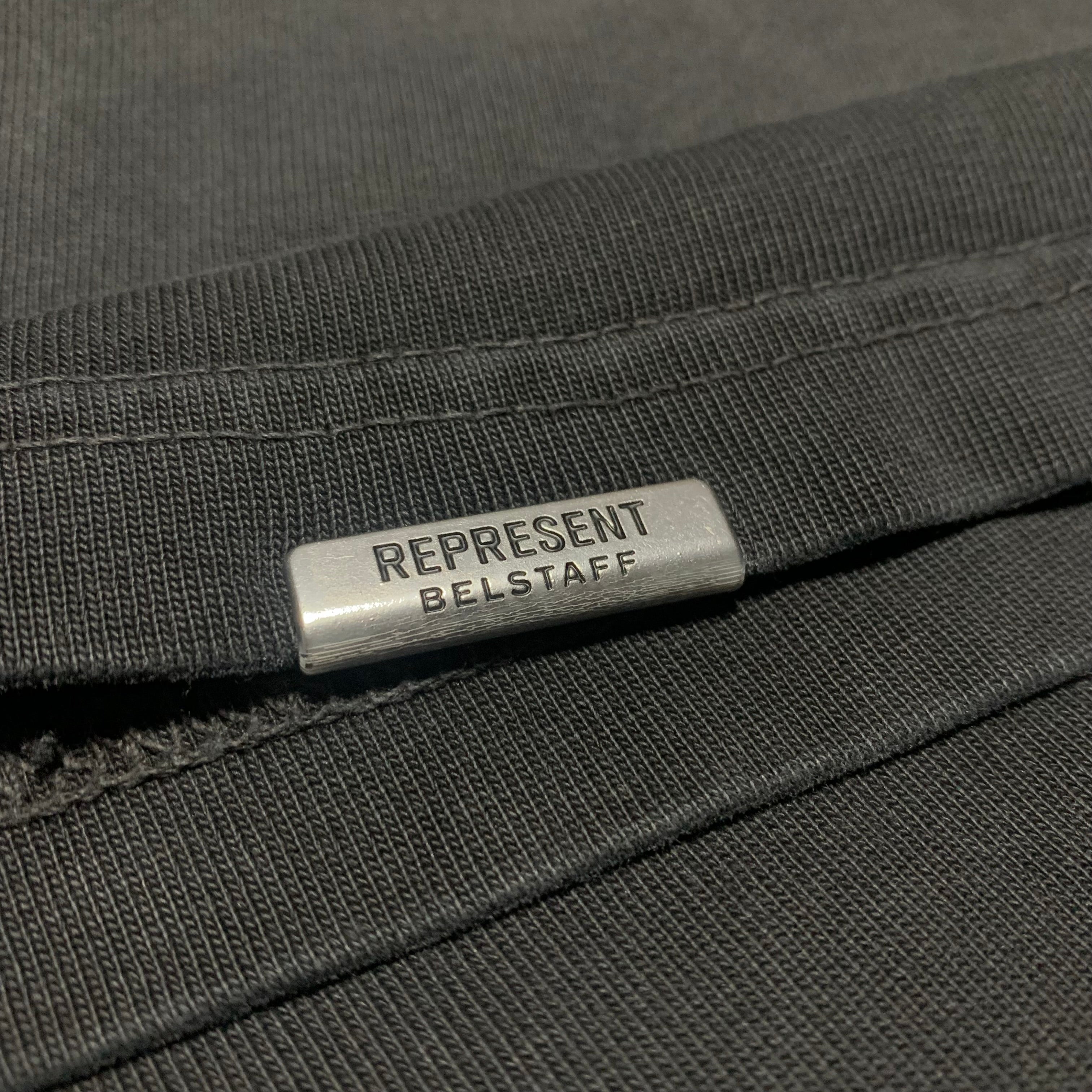 Represent x Belstaff XS Outline Phoenix Shadow Black Tee