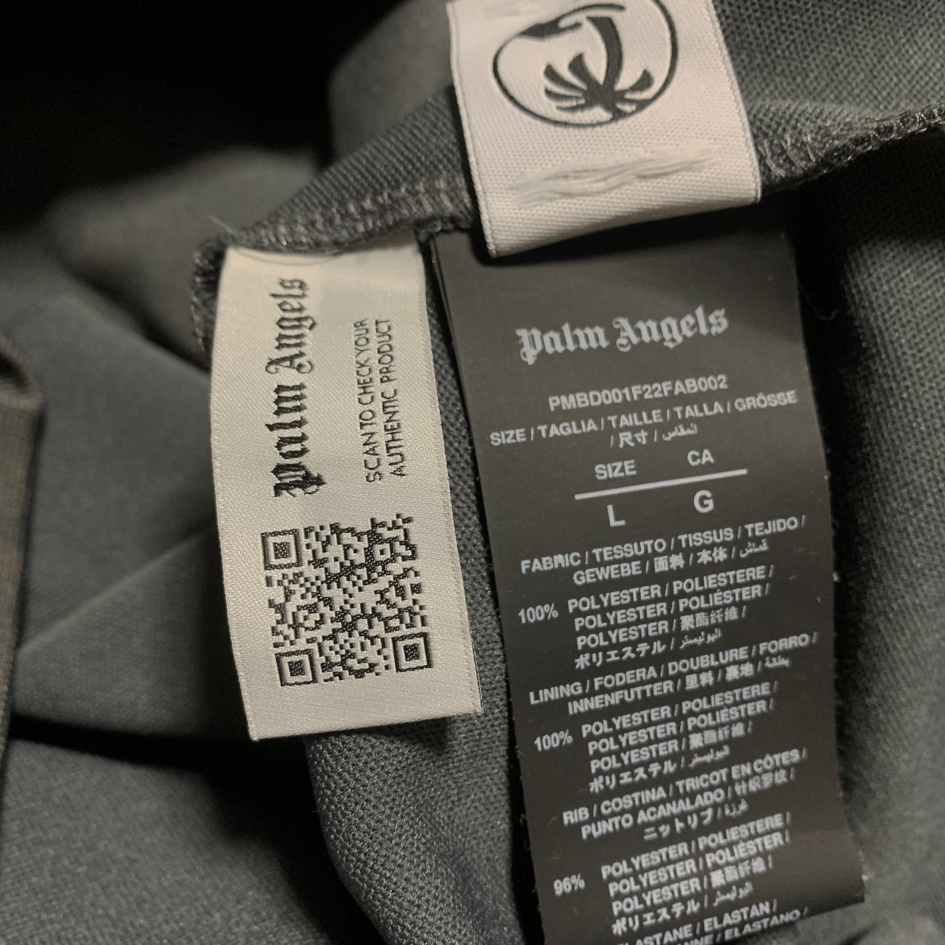 Palm Angels Large Track Jacket Classic Grey Jacket
