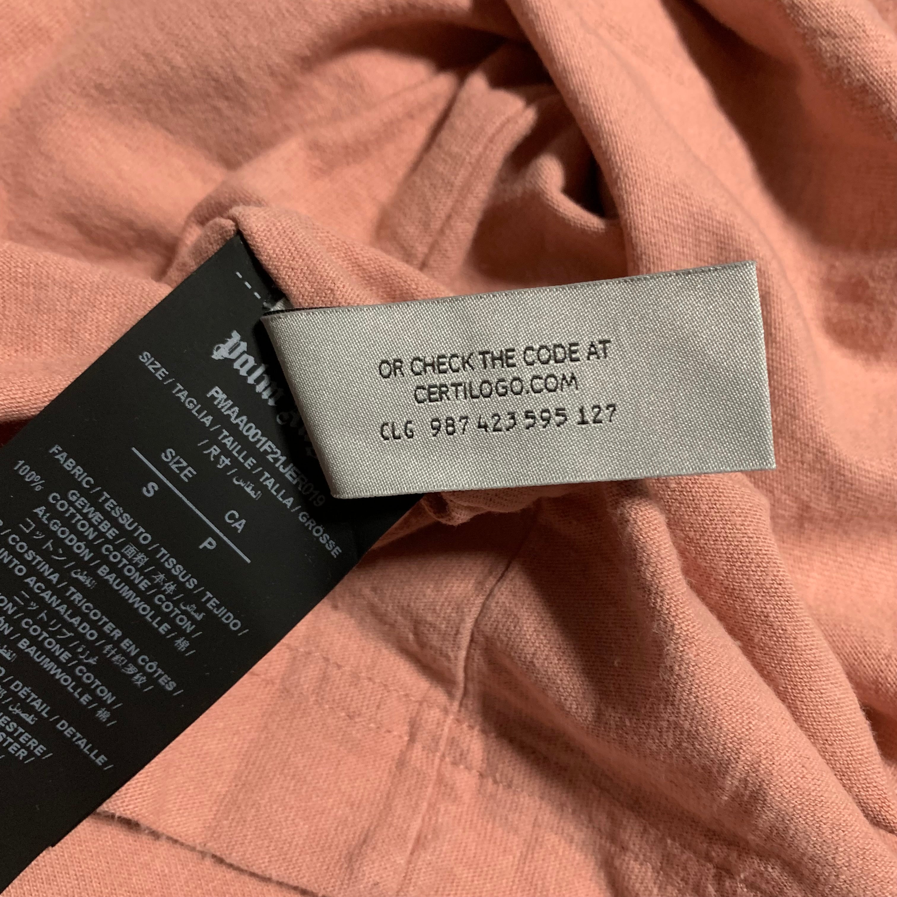 Palm Angels Small Seasonal Logo Insideout Rose Pink Tee