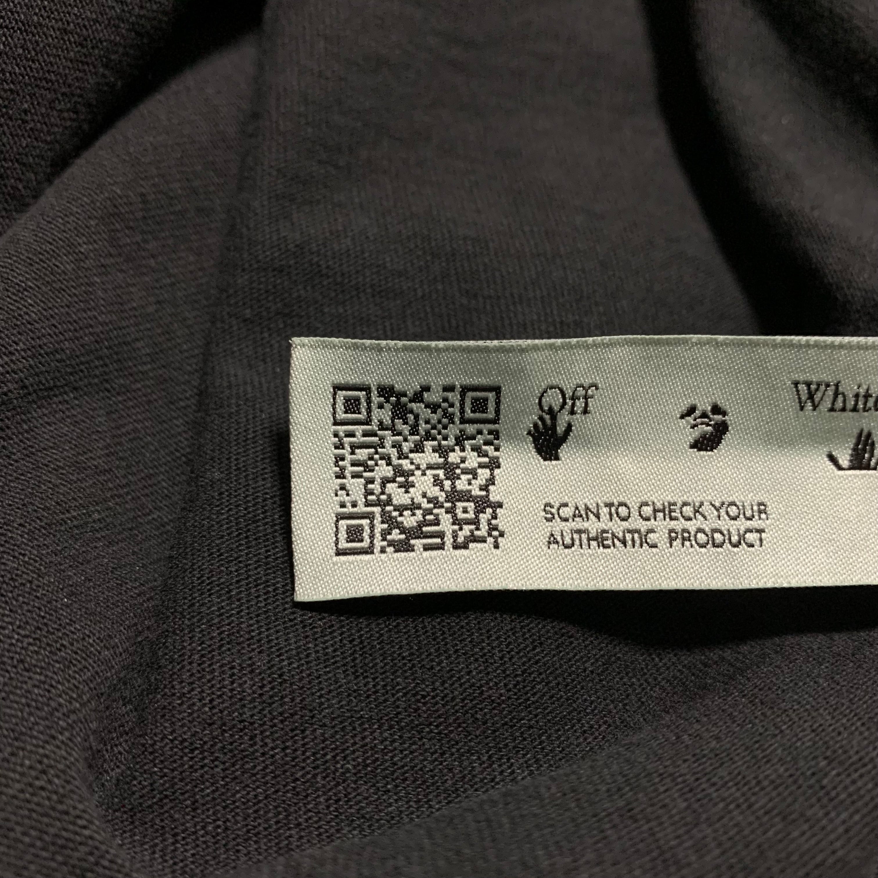 Off White Small Vintage Logo Black Tee Virgil Abloh