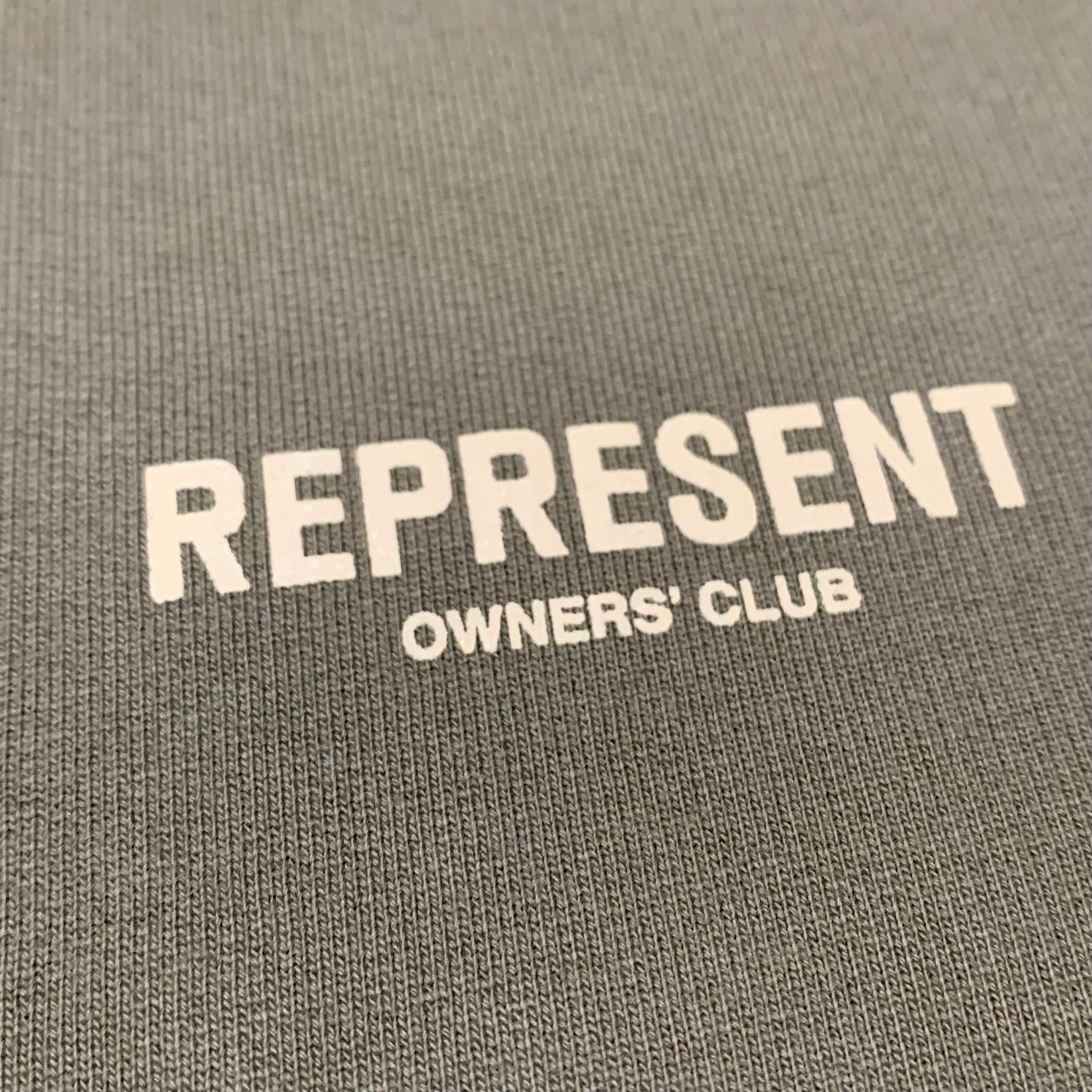 Represent Medium Owners Club Olive Green Sweater Sweatshirt Crewneck