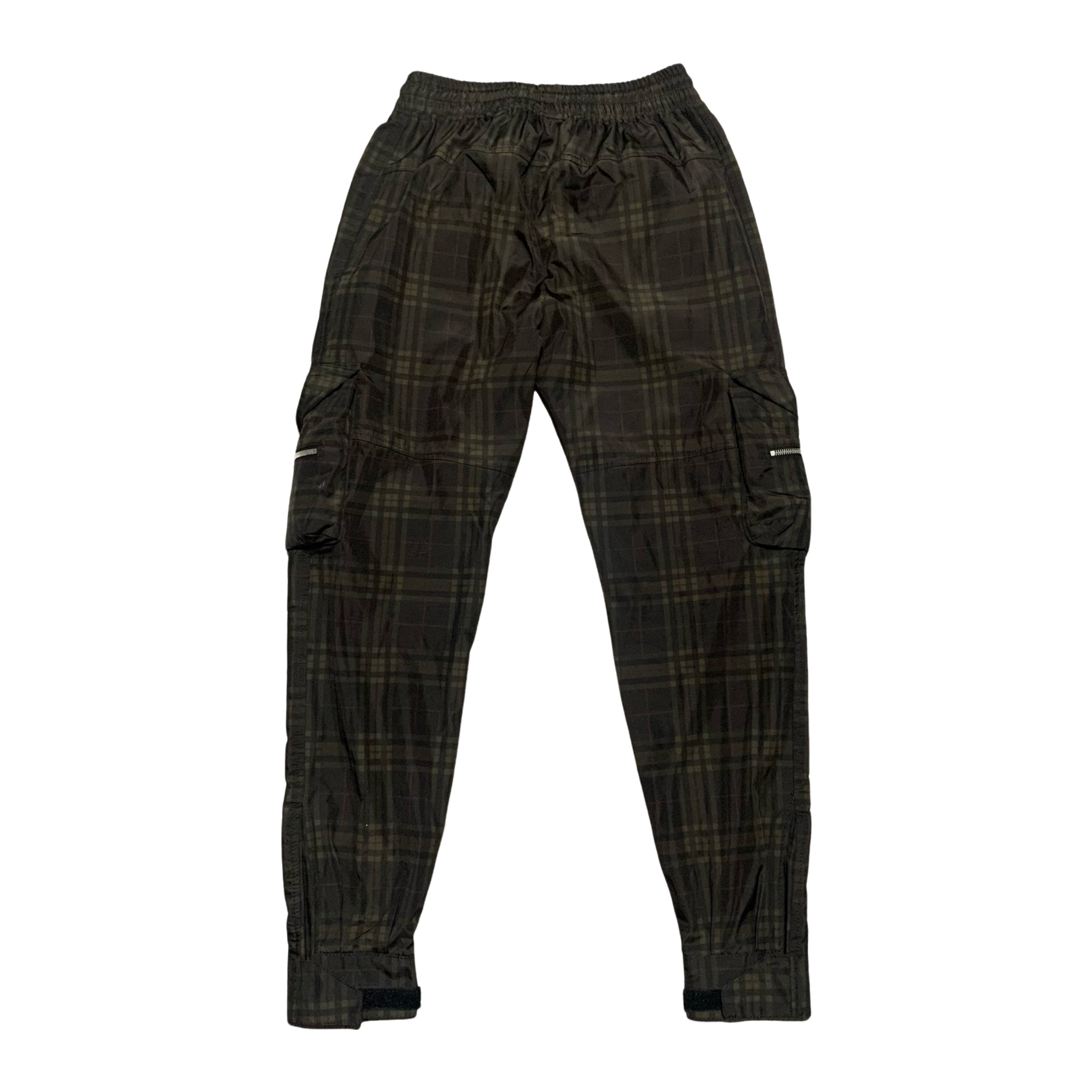 Represent Medium Tartan Check Brown Cargo Pant Bottoms