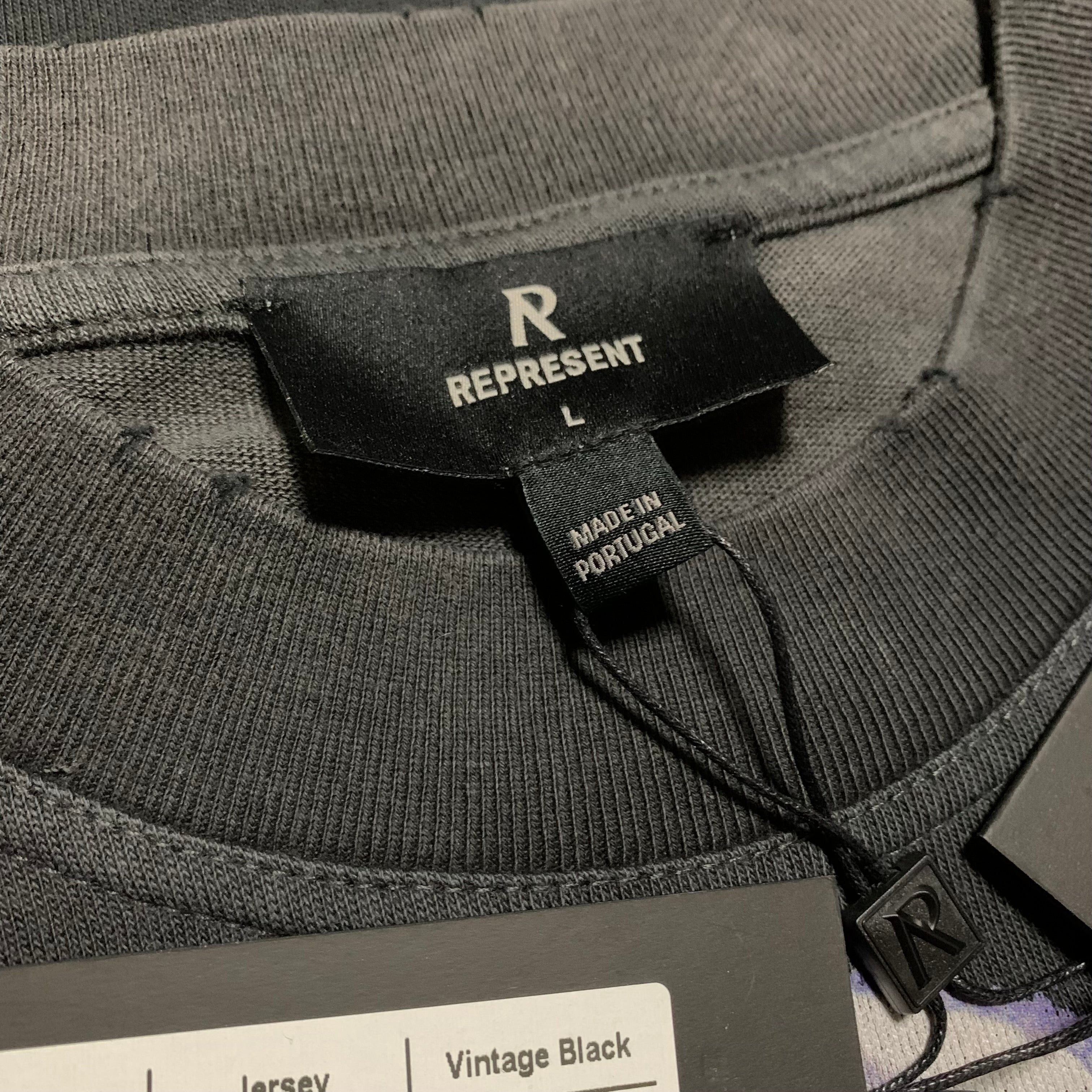 Represent Large Spirit Reaper Vintage Black Tee