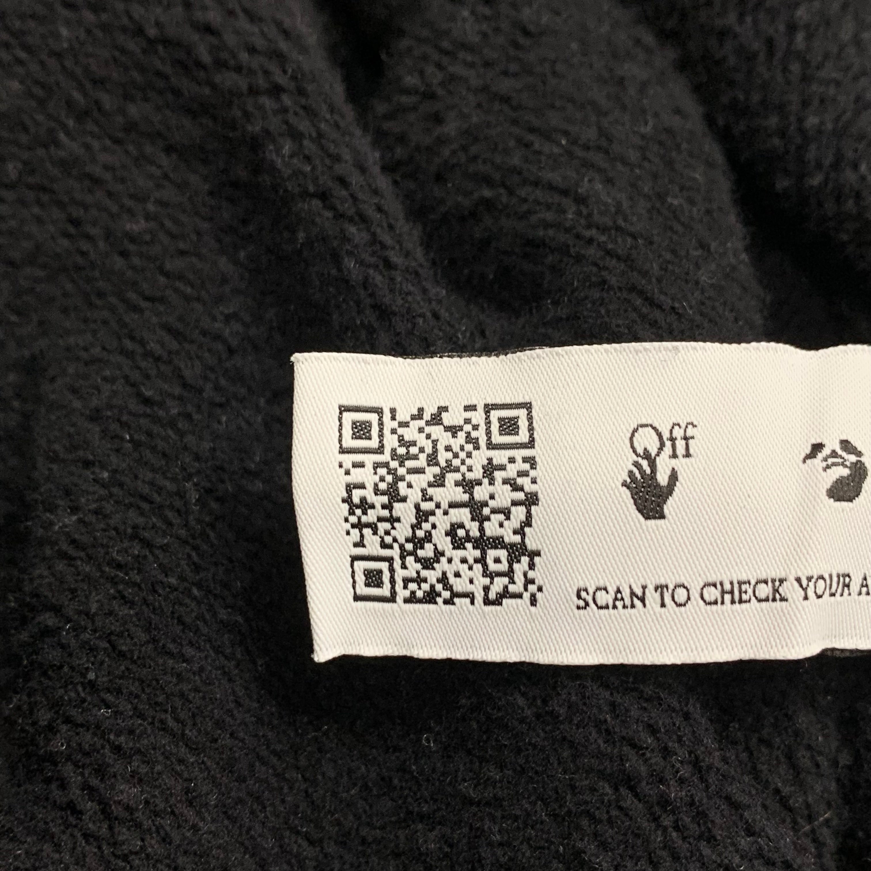 Off White Large Sweatshirt Diag Black Crewneck Virgil Abloh