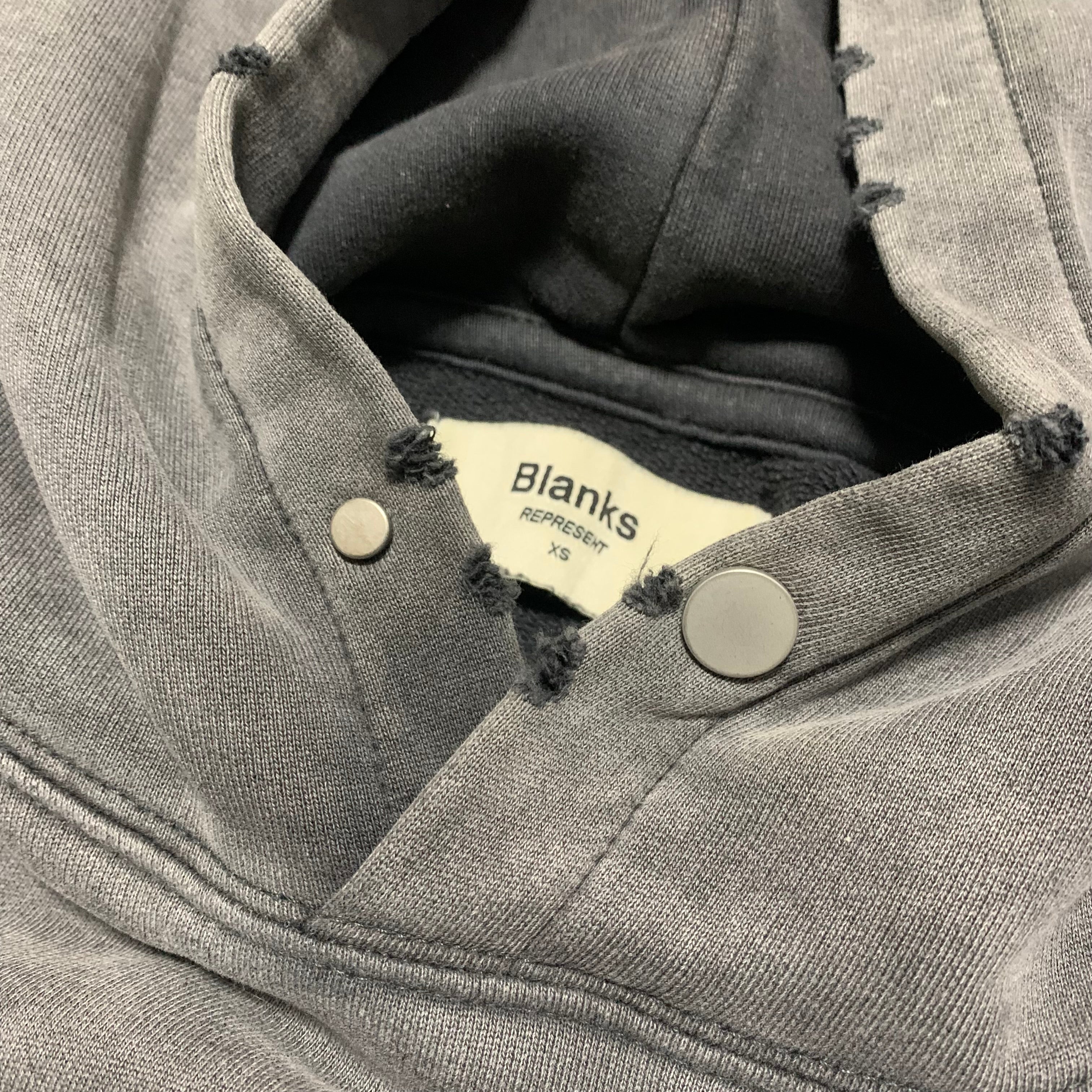 Represent XS Blanks Vintage Grey Hoodie