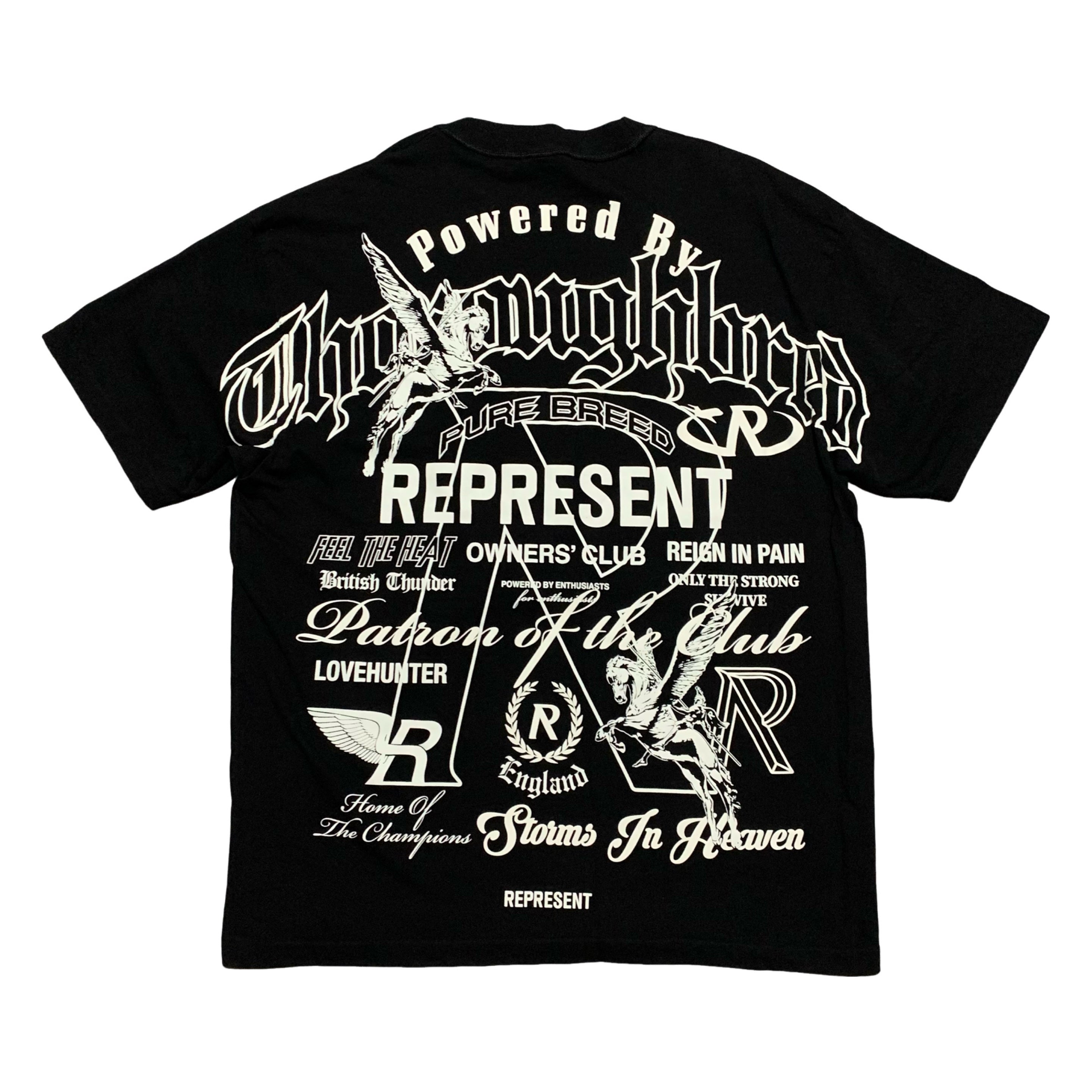 Represent Large Icons Collection Jet Black Tee