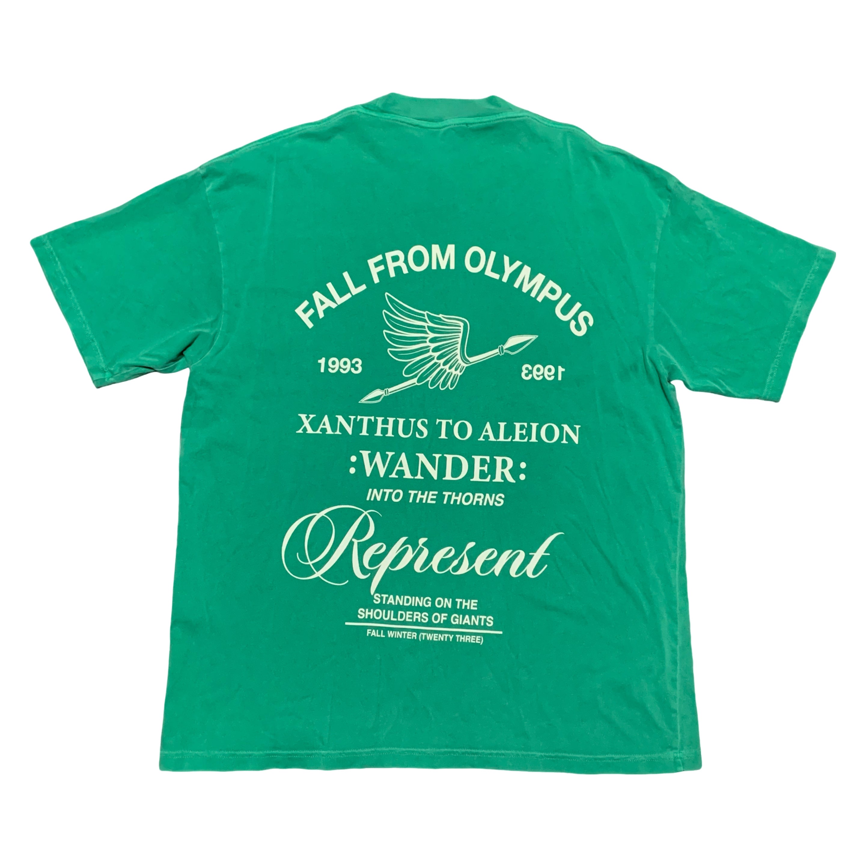 Represent Medium Fall From Olympus Island Green Tee