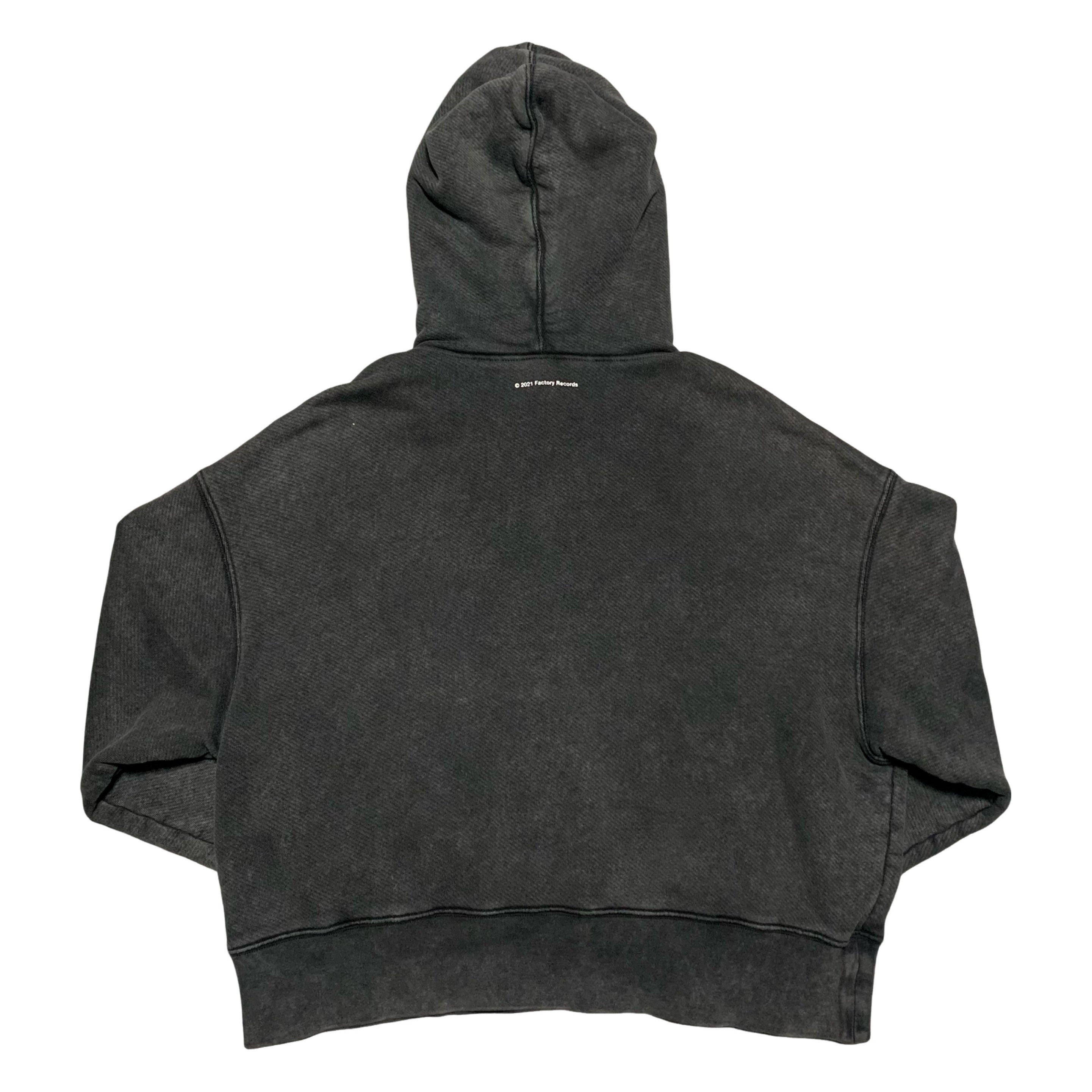 Palm Angels Medium Factory Records Faded Music Grey Hoodie