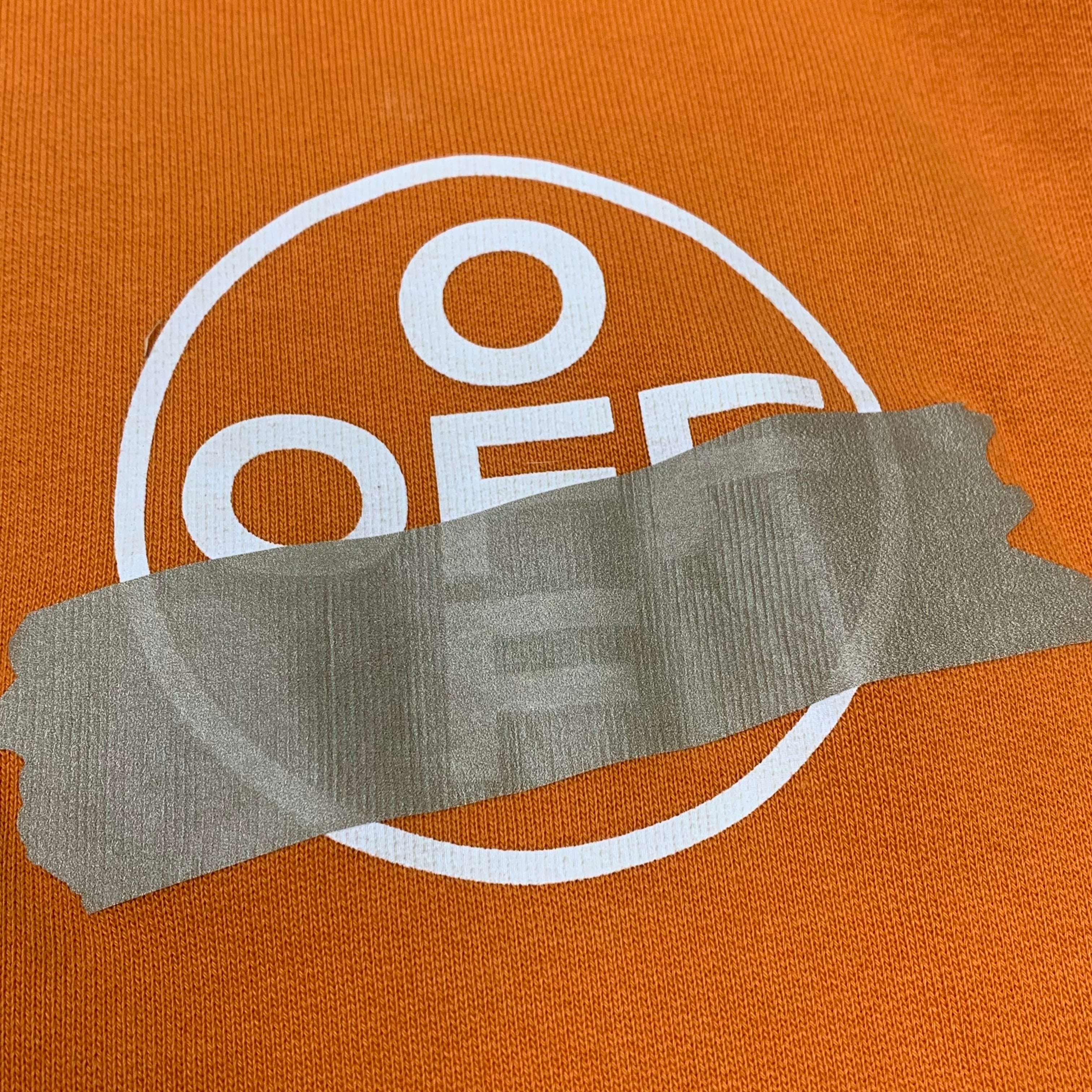 Off White XS Hoodie Tape Arrows Orange Hoodie Virgil Abloh