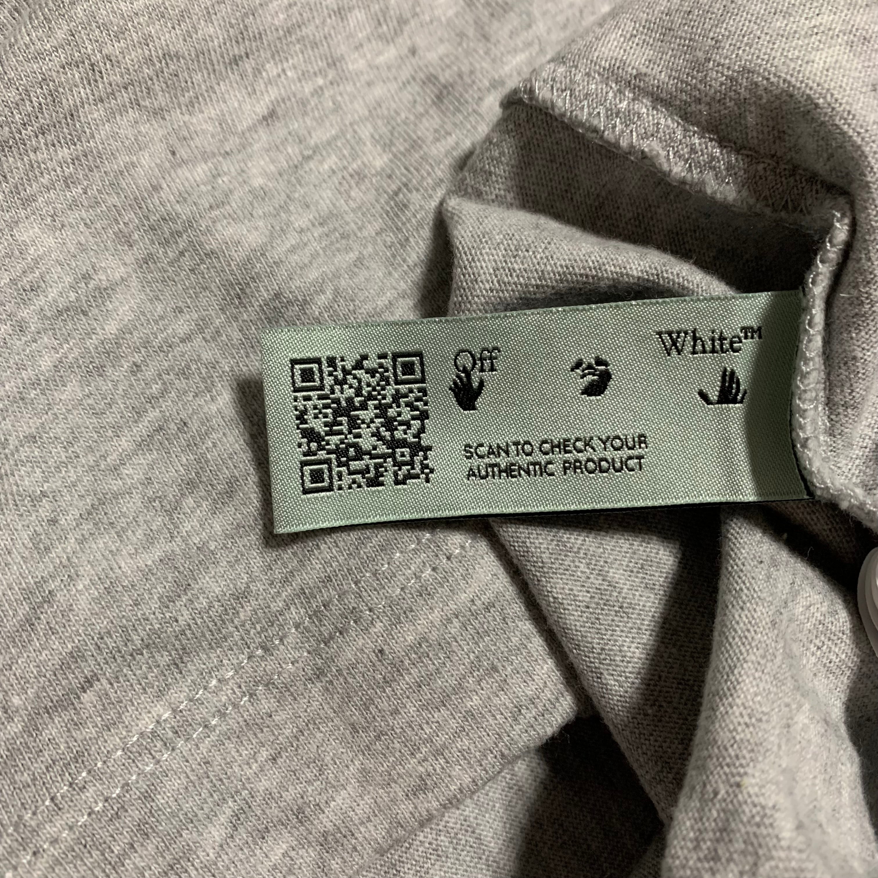 Off White Large Trellis Worker Grey Tee Virgil Abloh