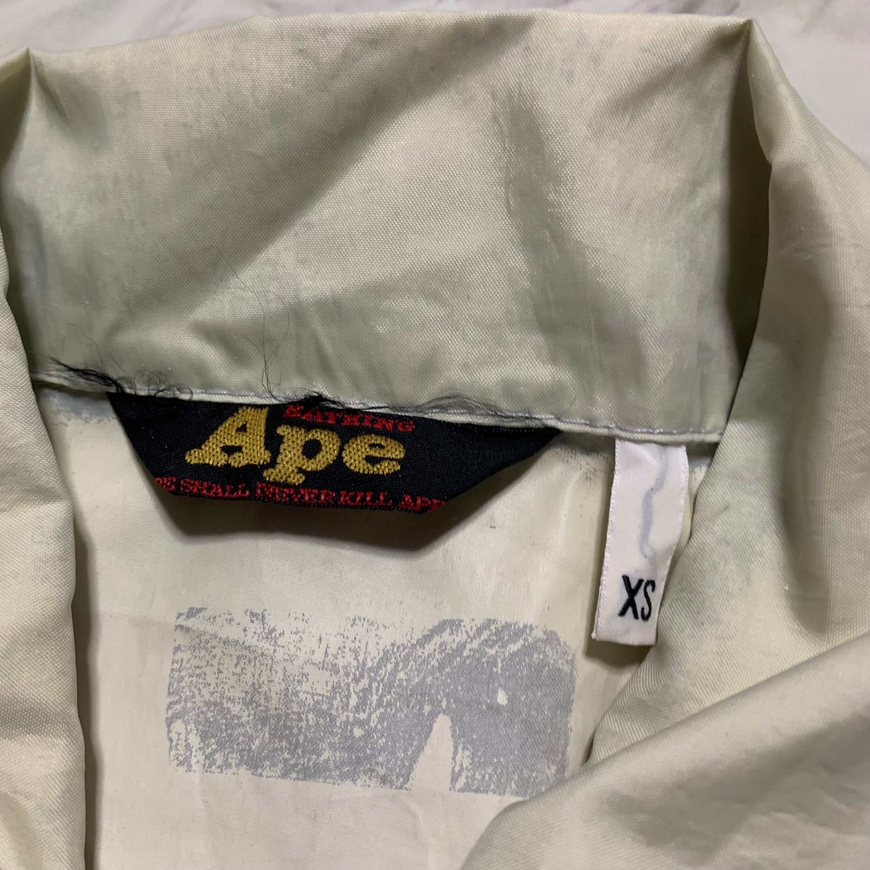 Bape XS Coach Jacket Nylon A Bathing Ape Busy Works Vintage 90s 1999