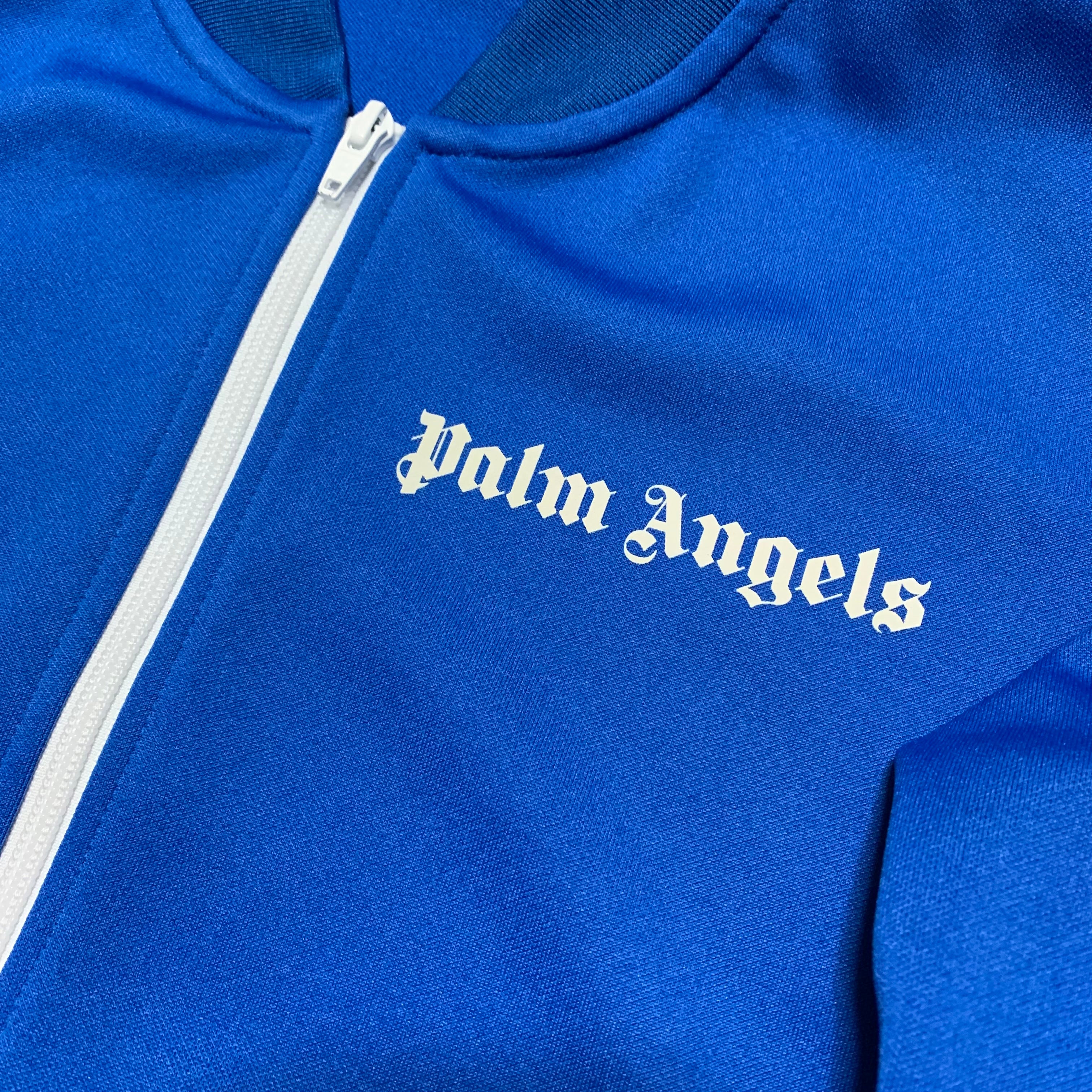 Palm Angels Medium Track Jacket Classic Logo Electric Blue Jacket