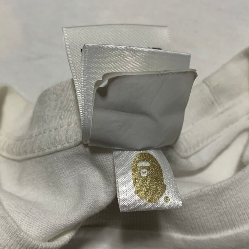 Bape Large Sesame Street Ape Head White Tee A Bathing Ape