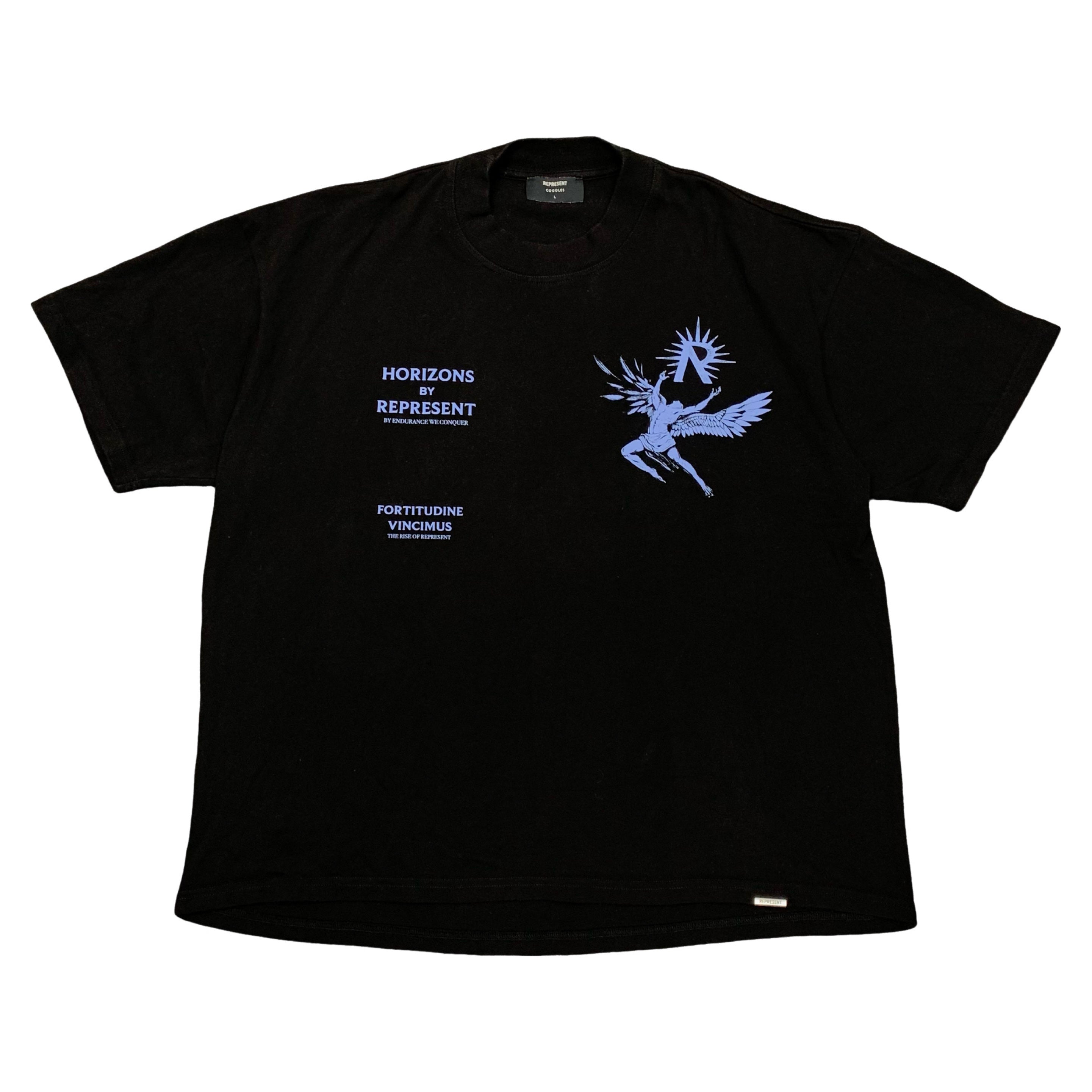 Represent Large Tee Icarus Jet Black T-Shirt Coggles Edition