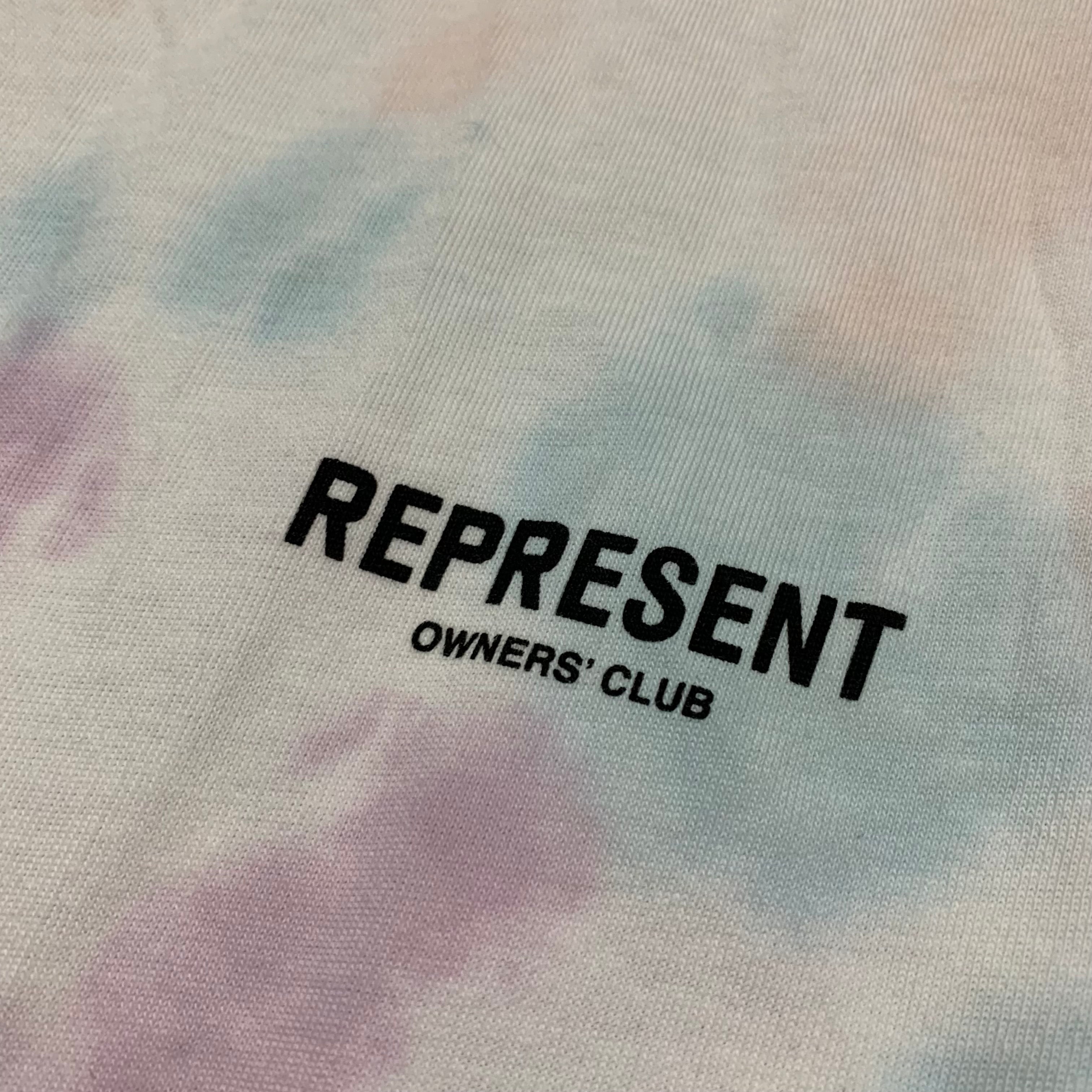 Represent XS Owners Club Tie Dye White Vest Sleeveless Tee