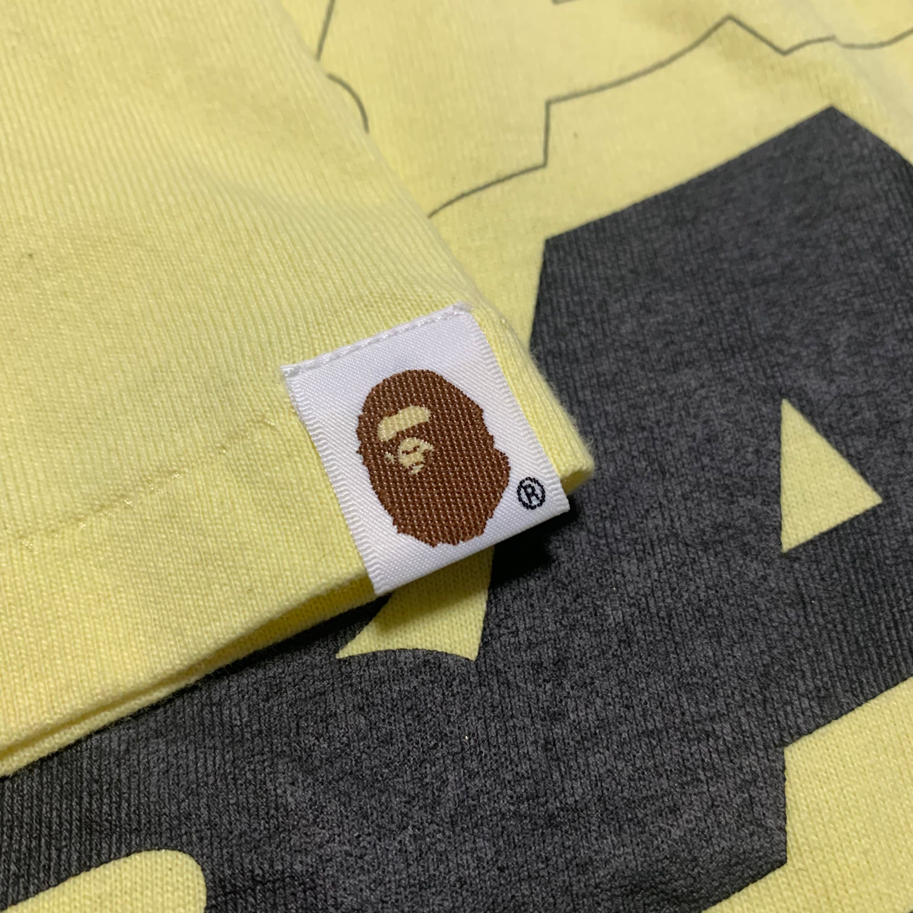 Bape Medium Yellow A Bathing Ape Tee