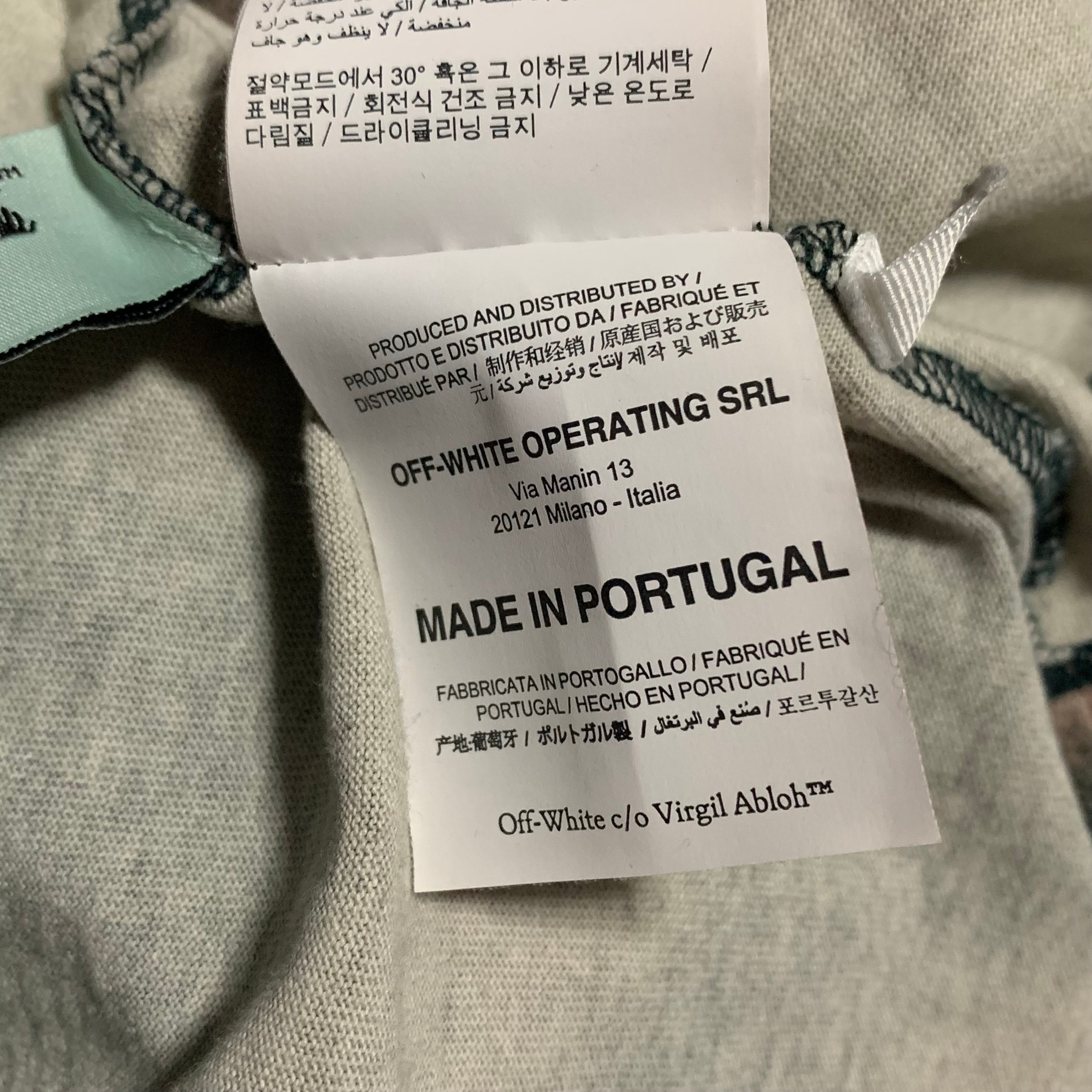 Off White XXS Stencil Arrows Camo Tee Virgil Abloh