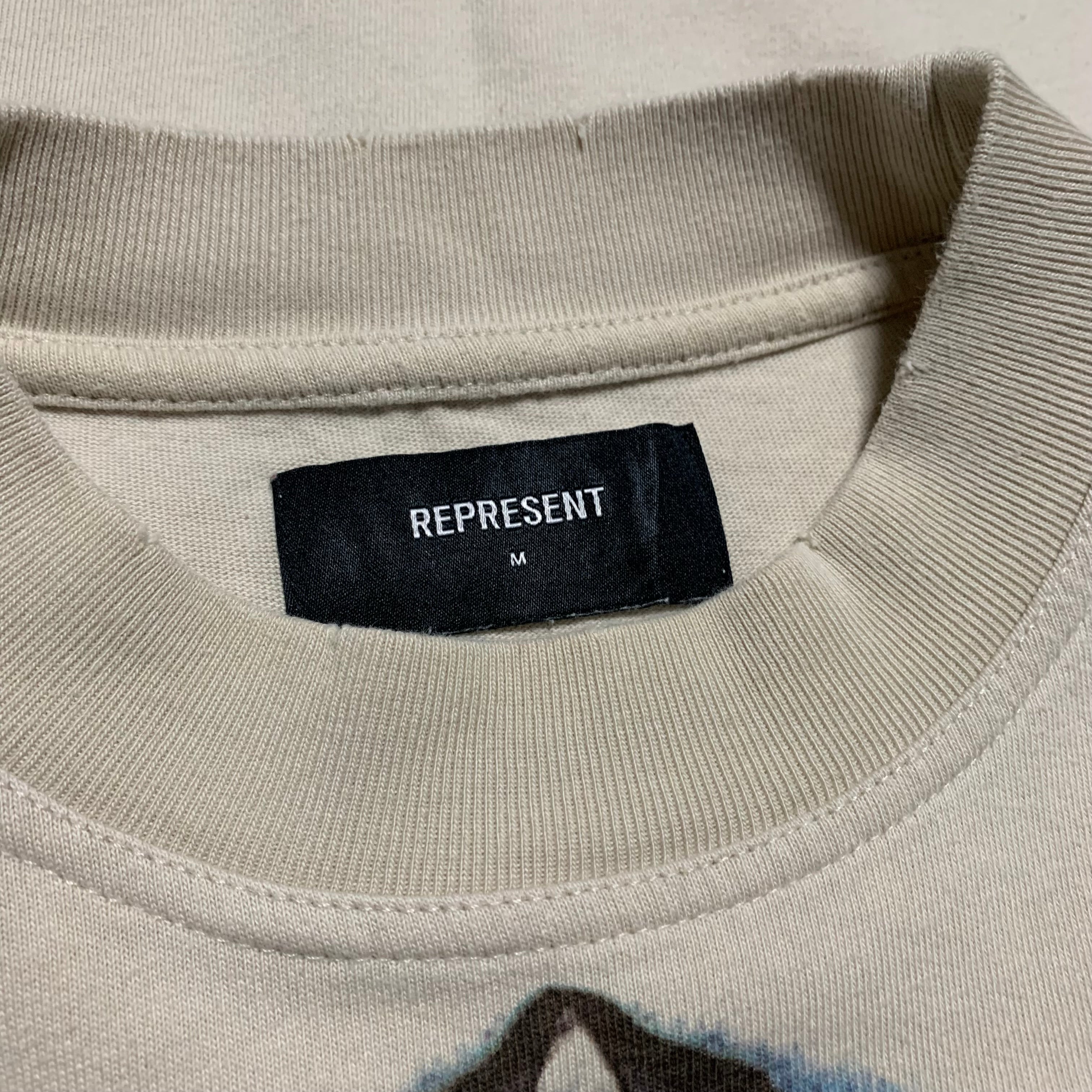 Represent Medium Spirit Reaper Vintage White Tee