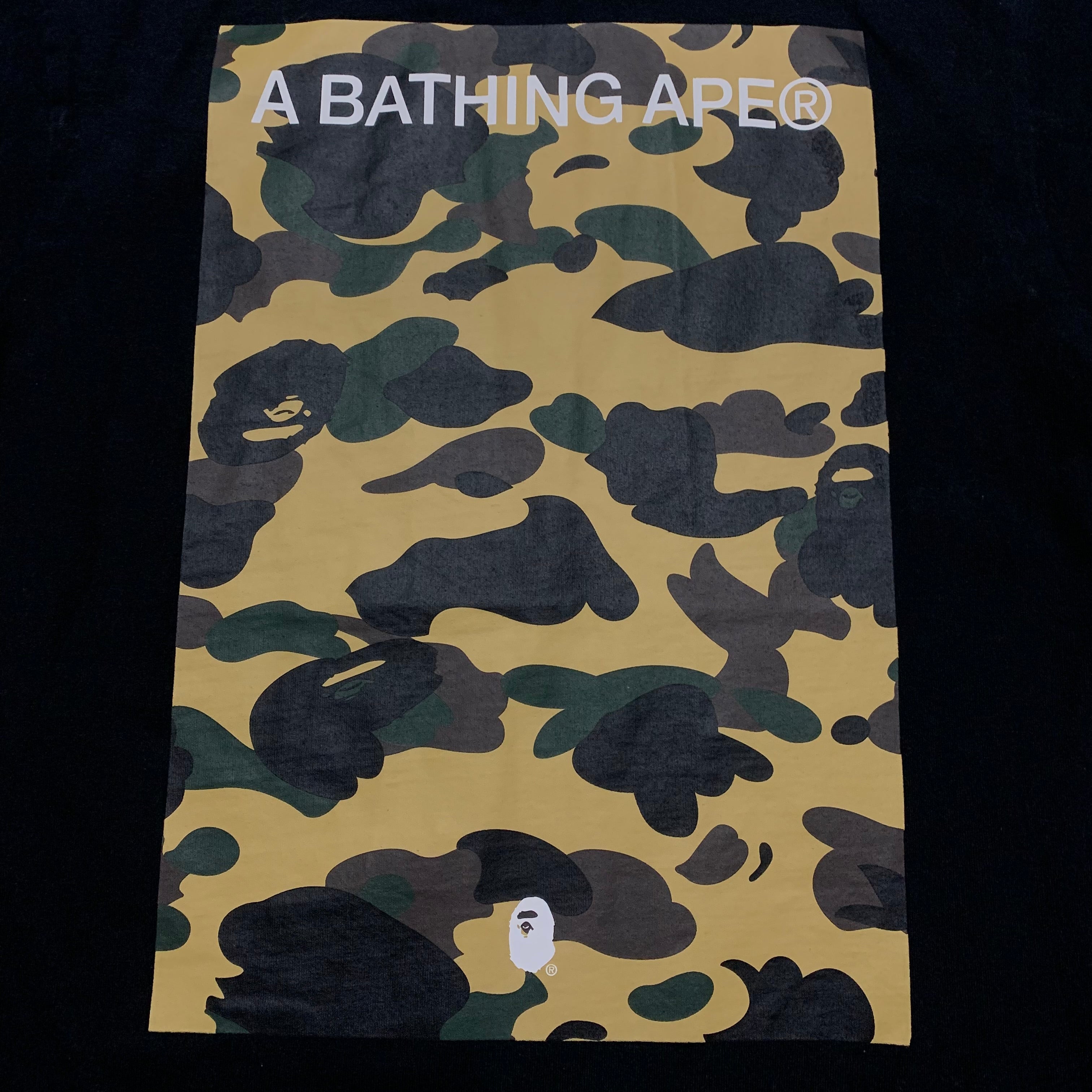 Bape Small 1st Camo Graphic Black Tee A Bathing Ape