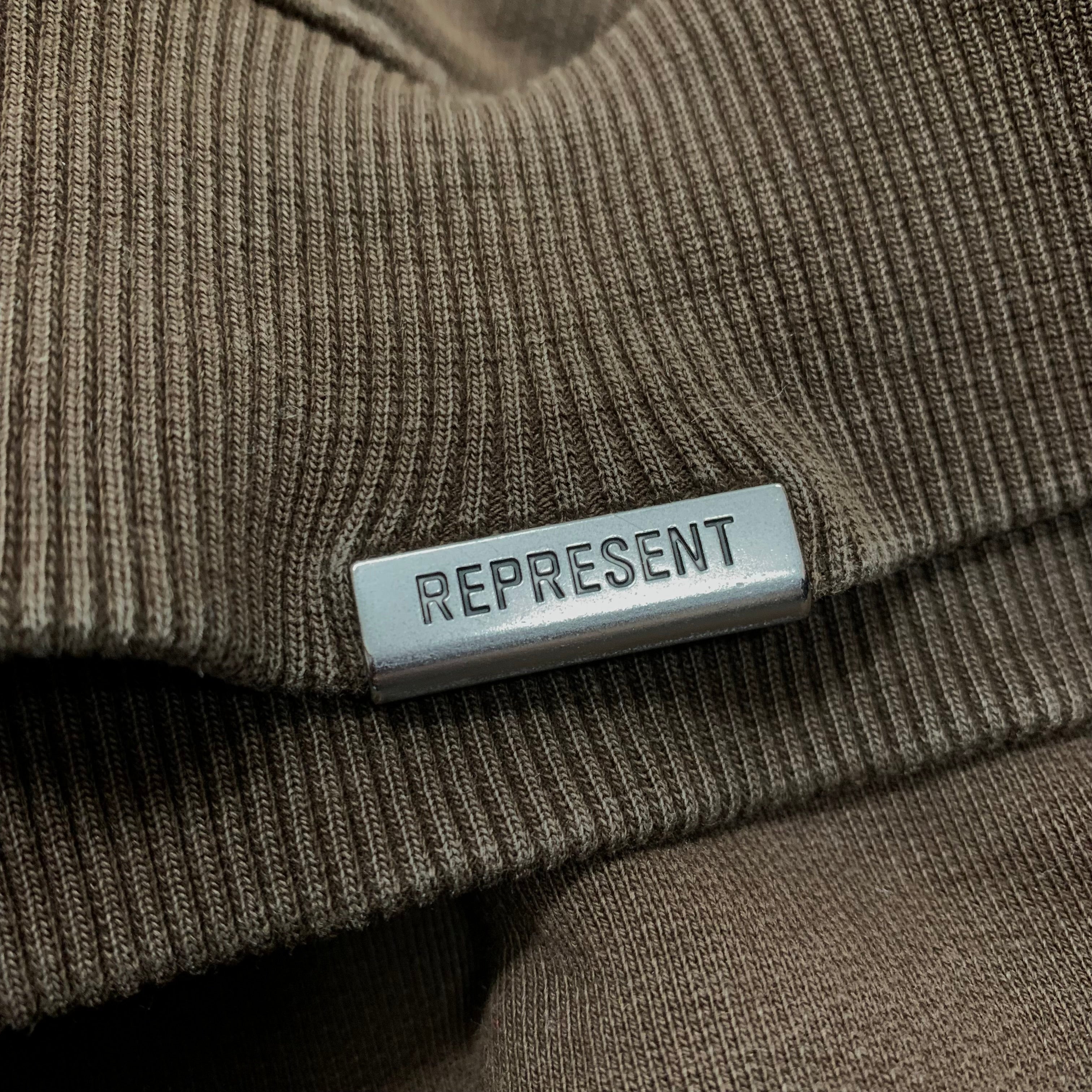 Represent Small Owners Club Brown Sweater Sweatshirt Crewneck