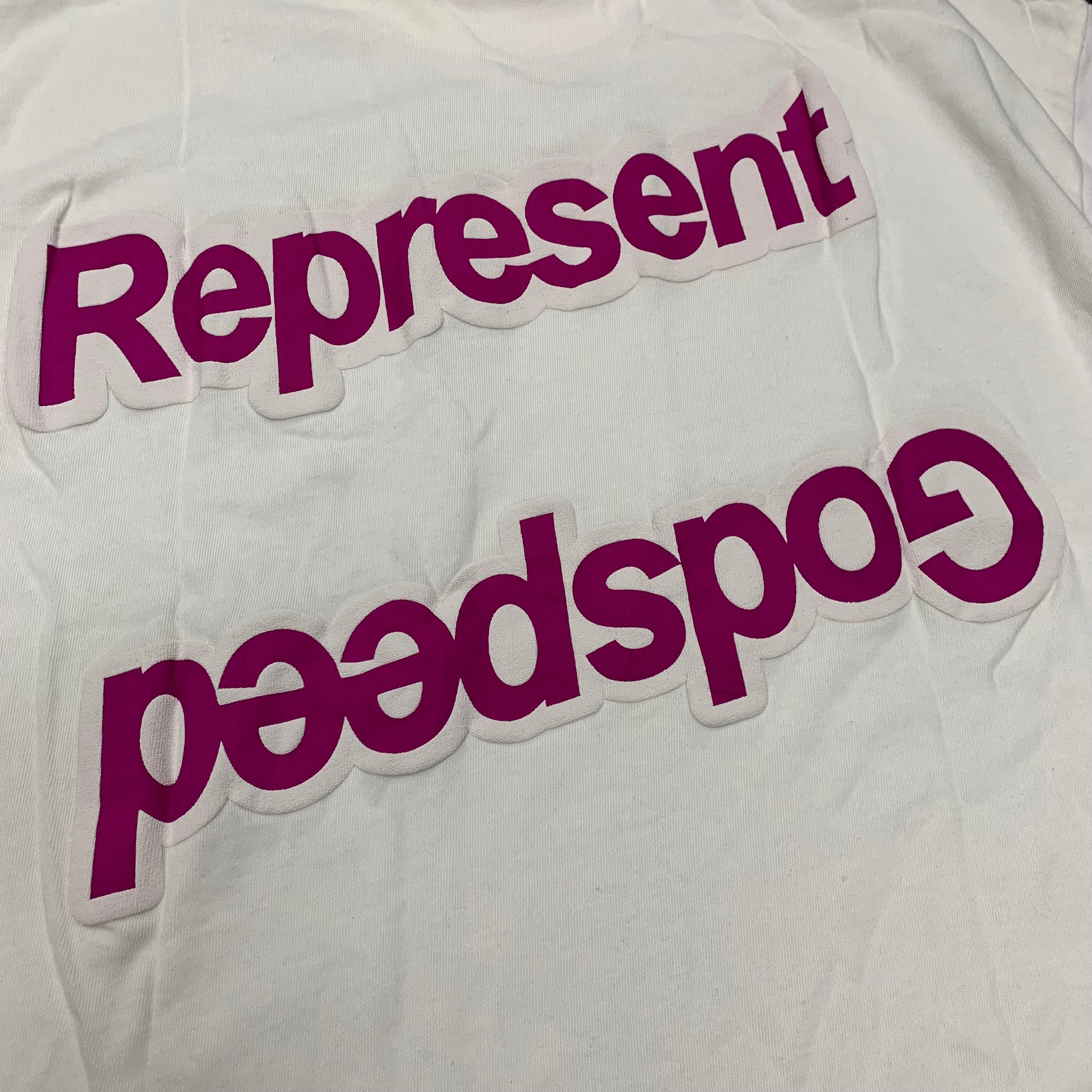 Represent Large Tee Godspeed Flat White T-Shirt (Sample)