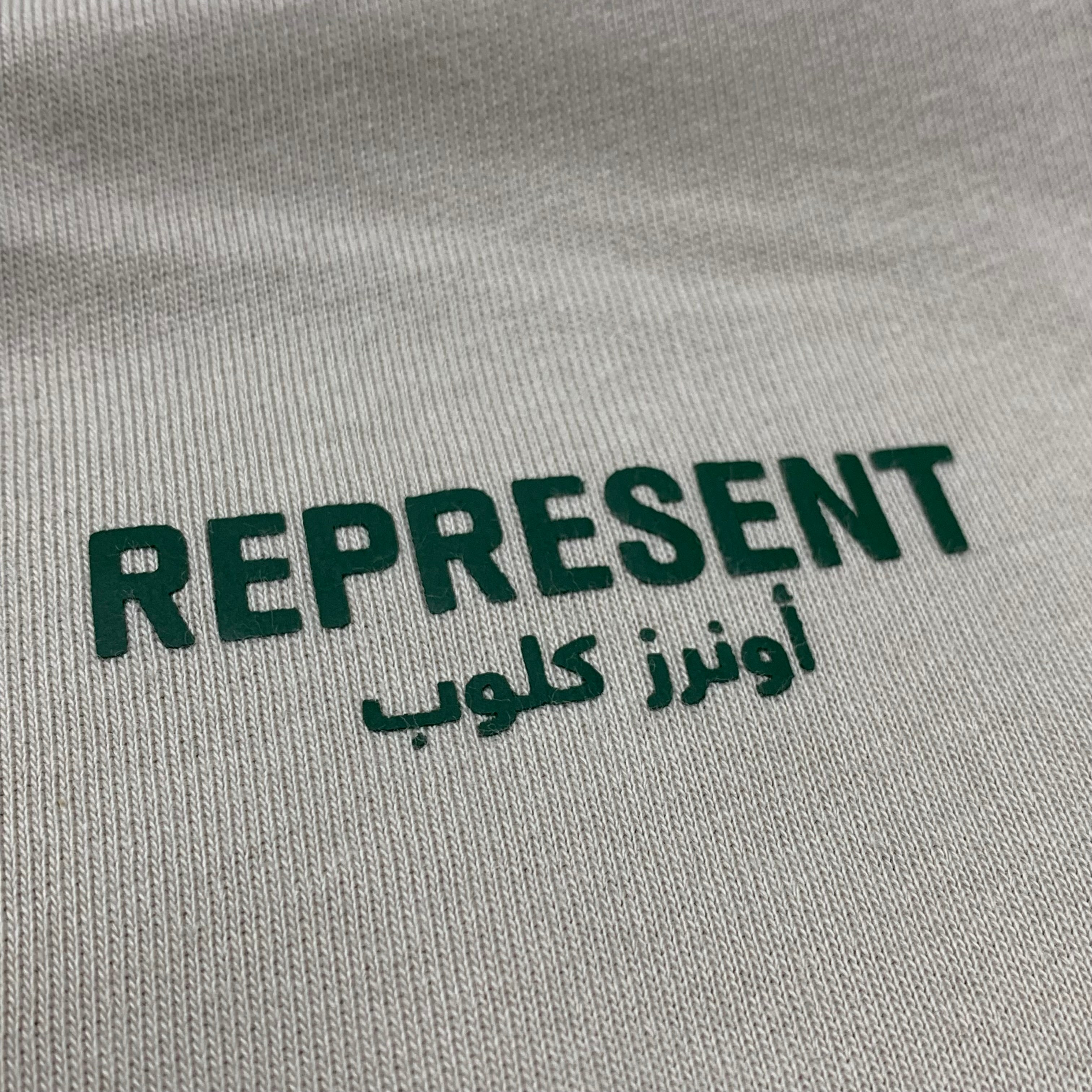Represent Medium Tee Arabic Owners Club Beige T-Shirt