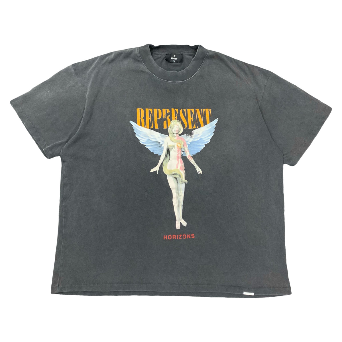 Represent XXL Tee Reborn Aged Black T-Shirt