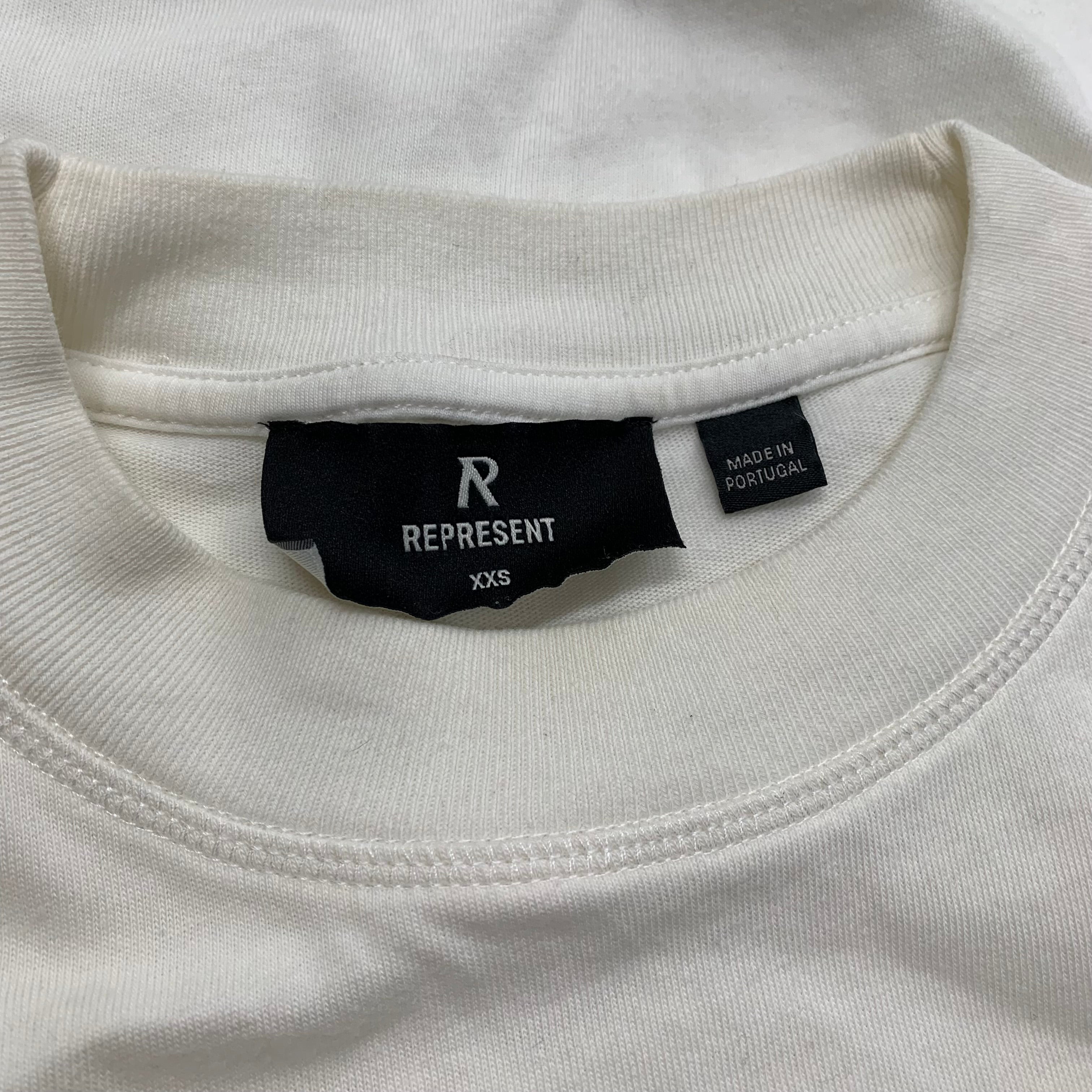 Represent XS Tee Harrods Crest Flat White T-Shirt