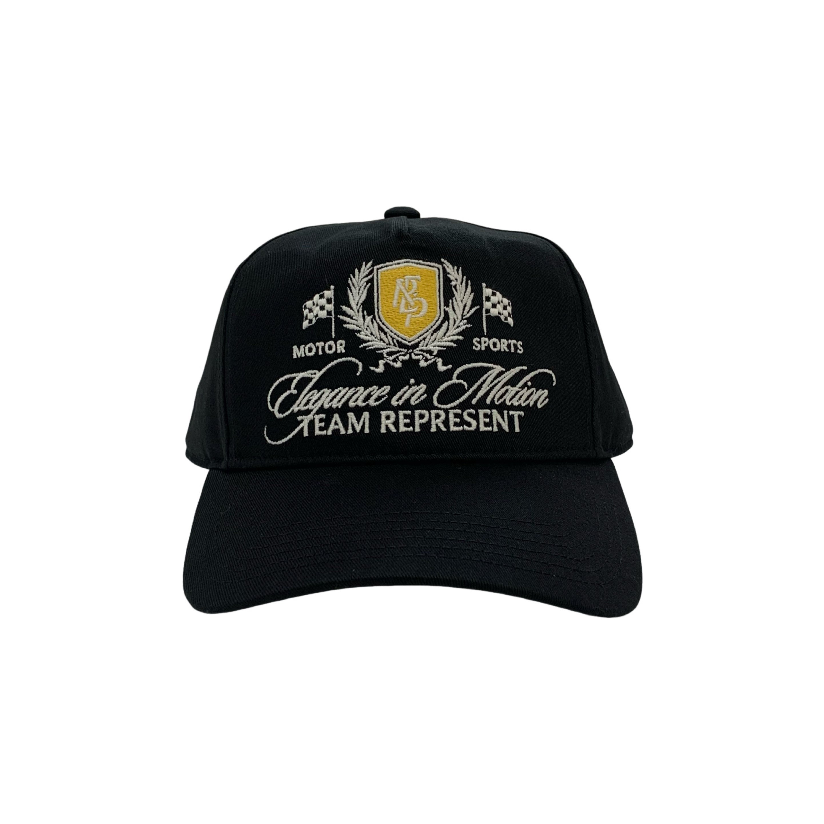 Represent Cap Crest Jet Black Hat Cap