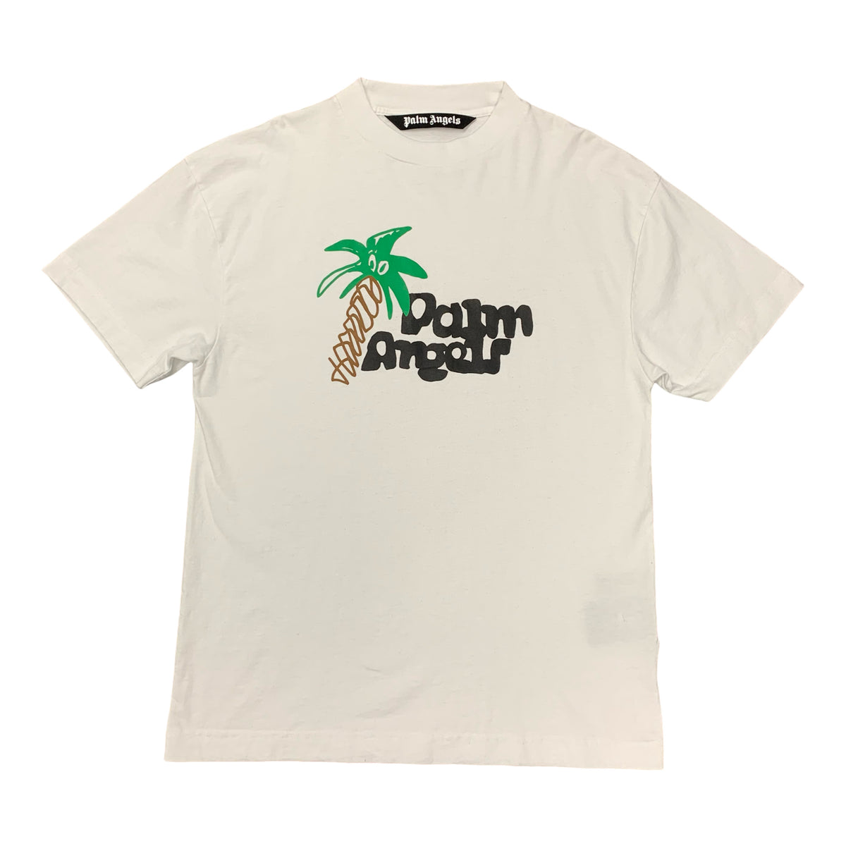 Palm Angels Small Tee Sketchy Logo White T-Shirt