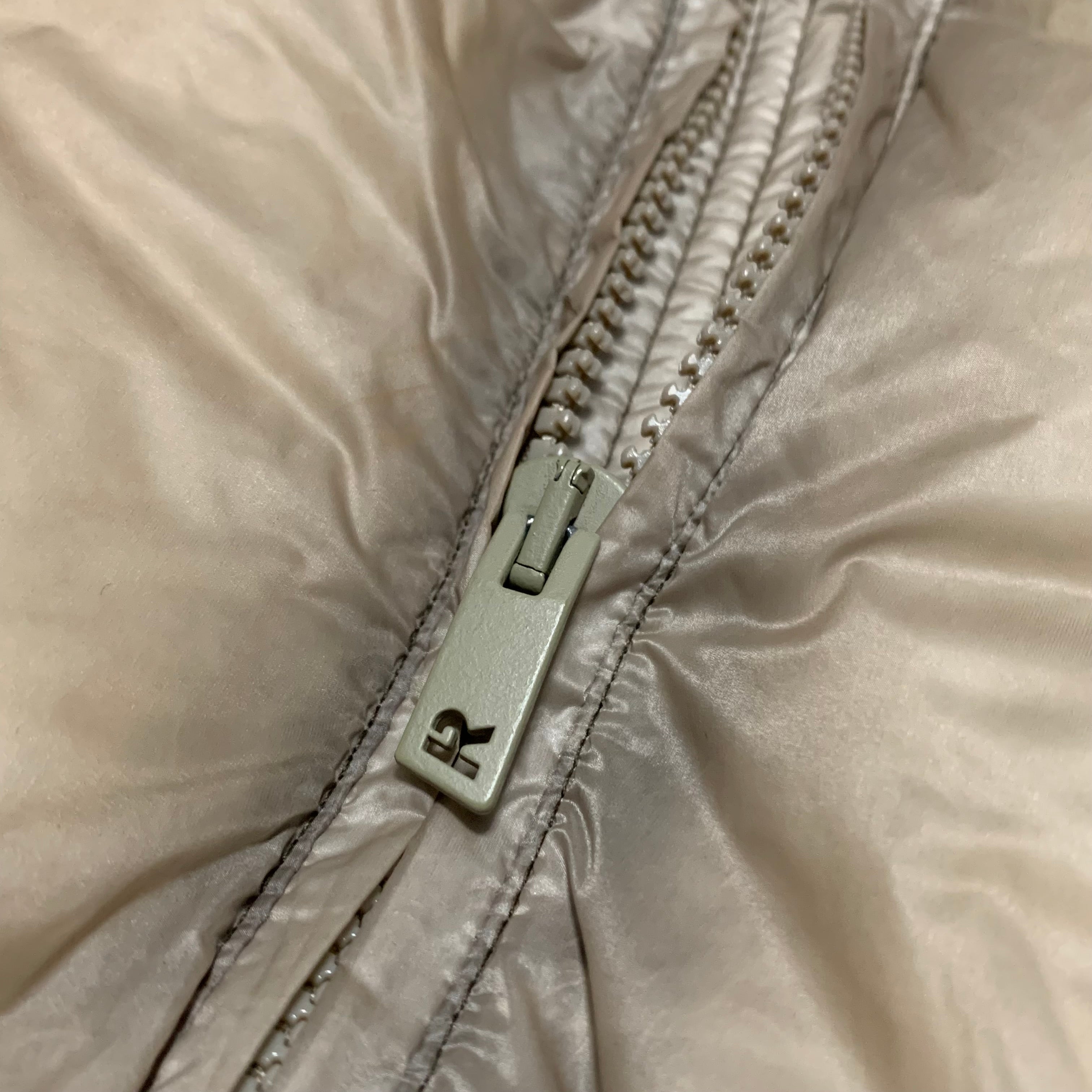 Represent Medium Puffer Jacket Beige Taupe White Coat