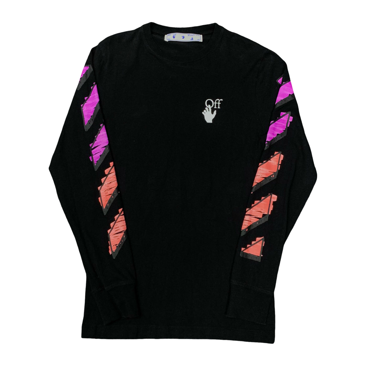 Off White XS Tee Marker Arrows Black Long Sleeve T-Shirt Virgil Abloh