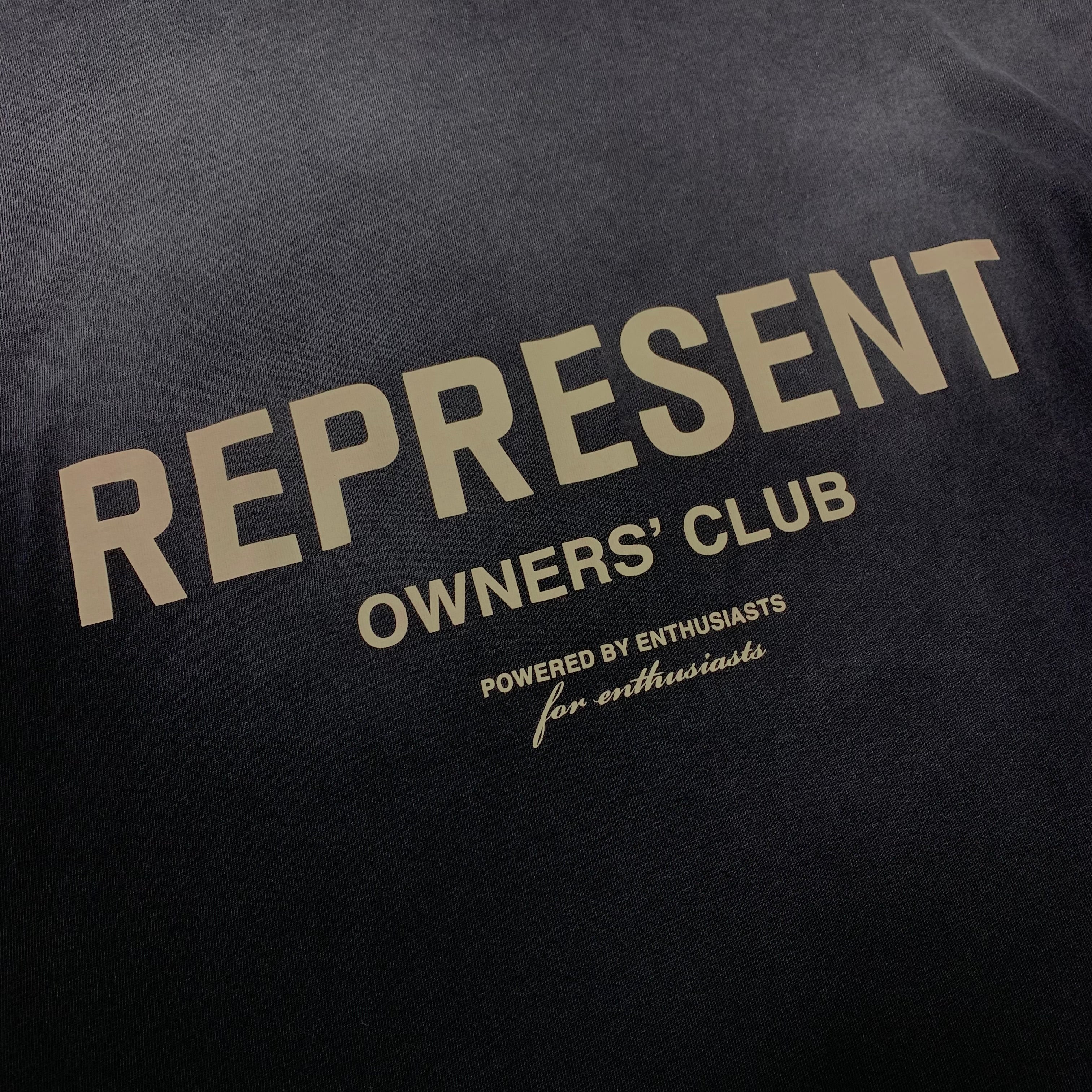 Represent XS Tee Owners Club Aged Black T-Shirt
