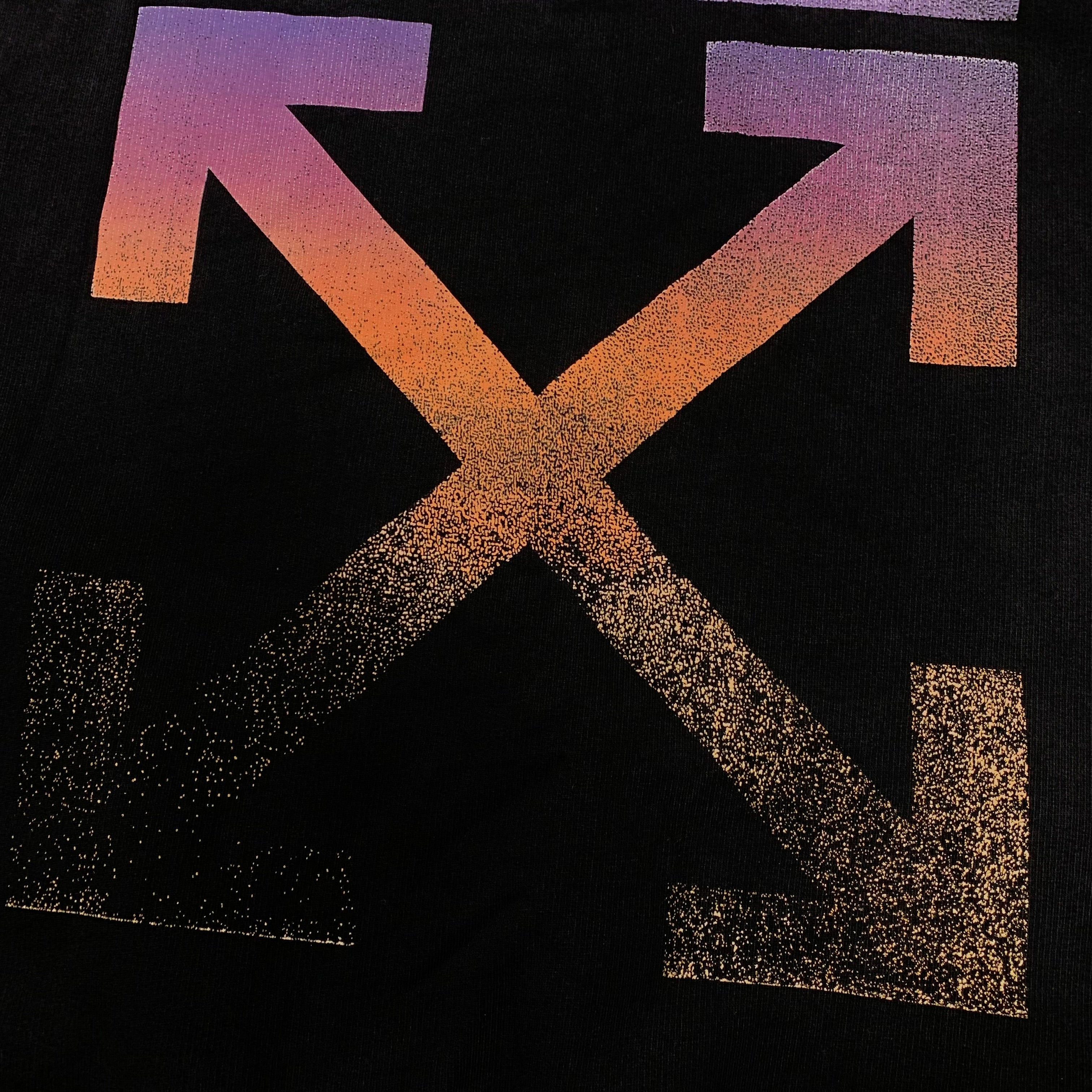 Off White Medium Degrade Arrows Black Sweatshirt Crewneck Virgil Abloh