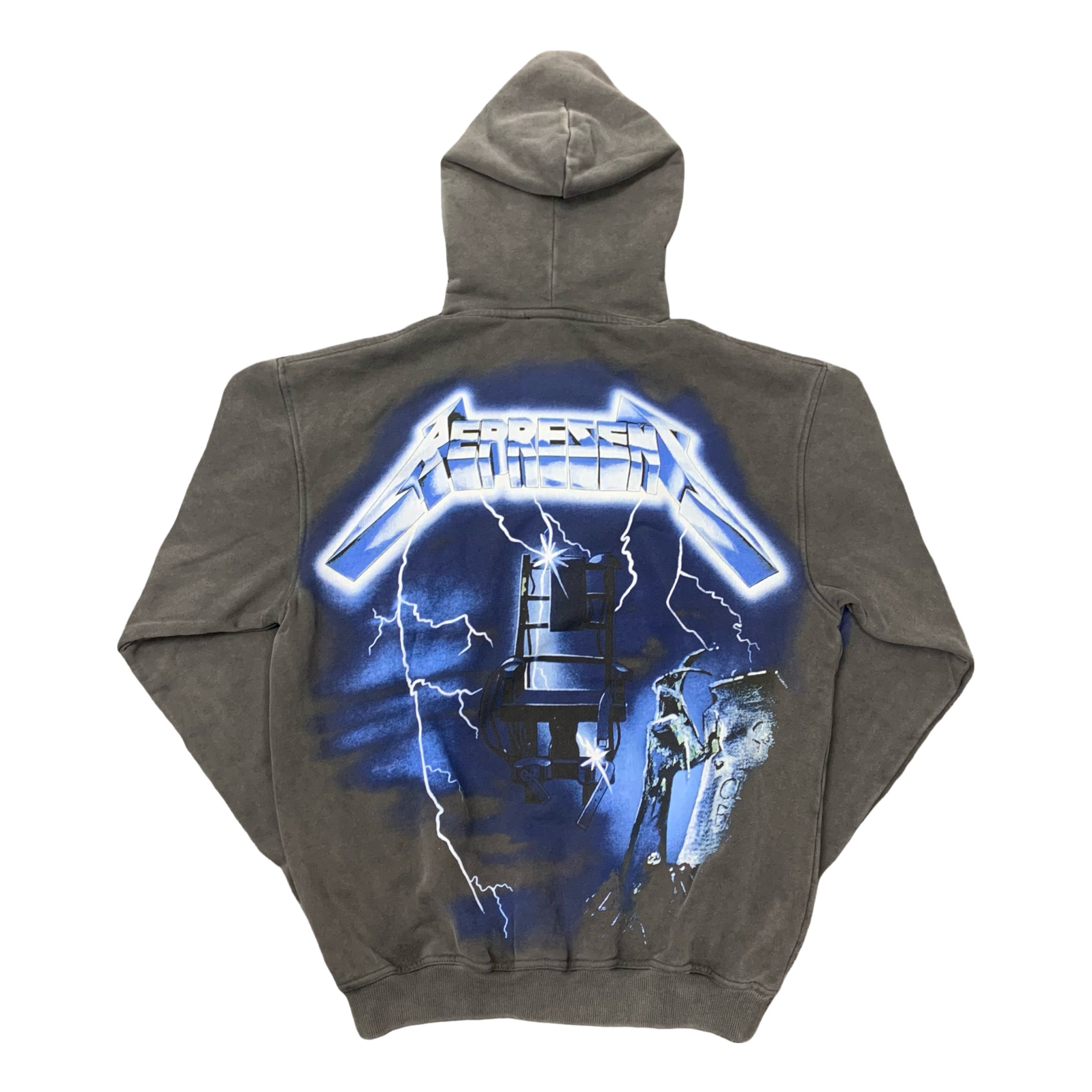 Represent XS Hoodie Metallica Ride The Lighting Vintage Grey Hoodie
