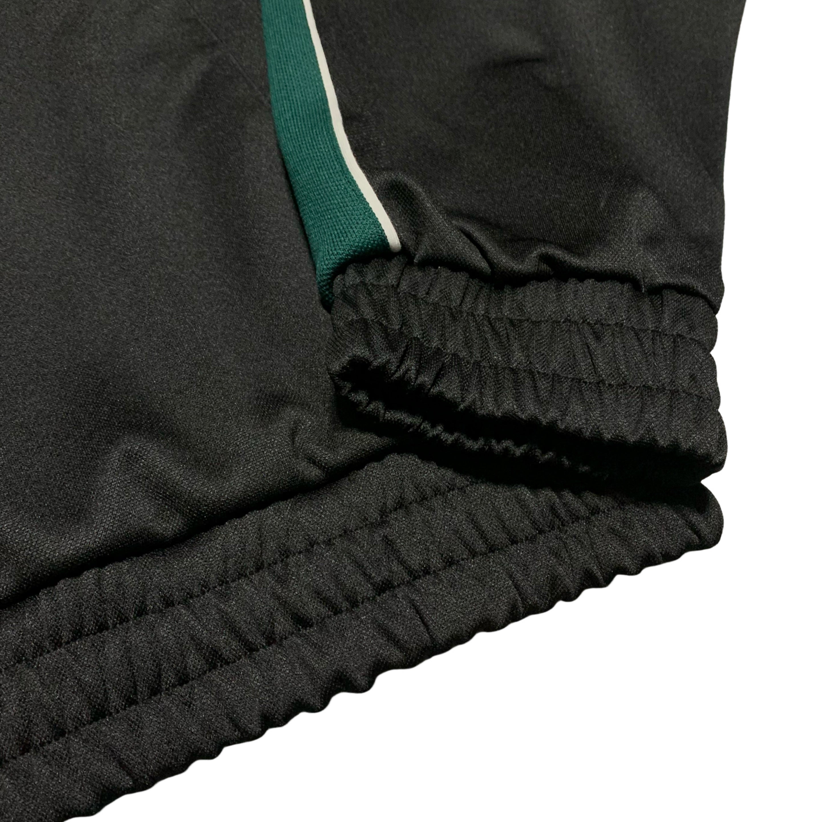 Cole Buxton Small Track Jacket Black Green Contrast Tape