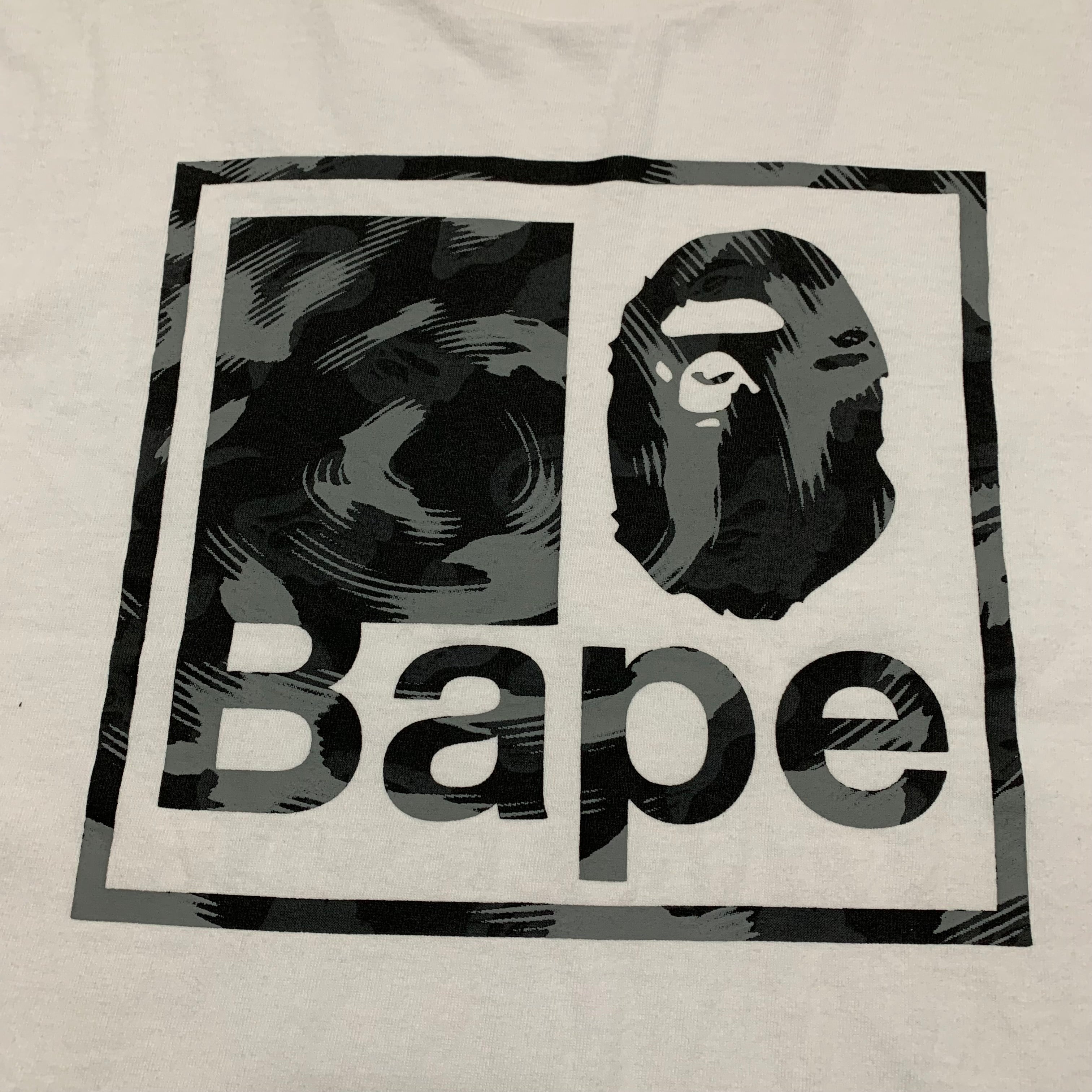 Bape Medium Graphic Camo White Tee A Bathing Ape