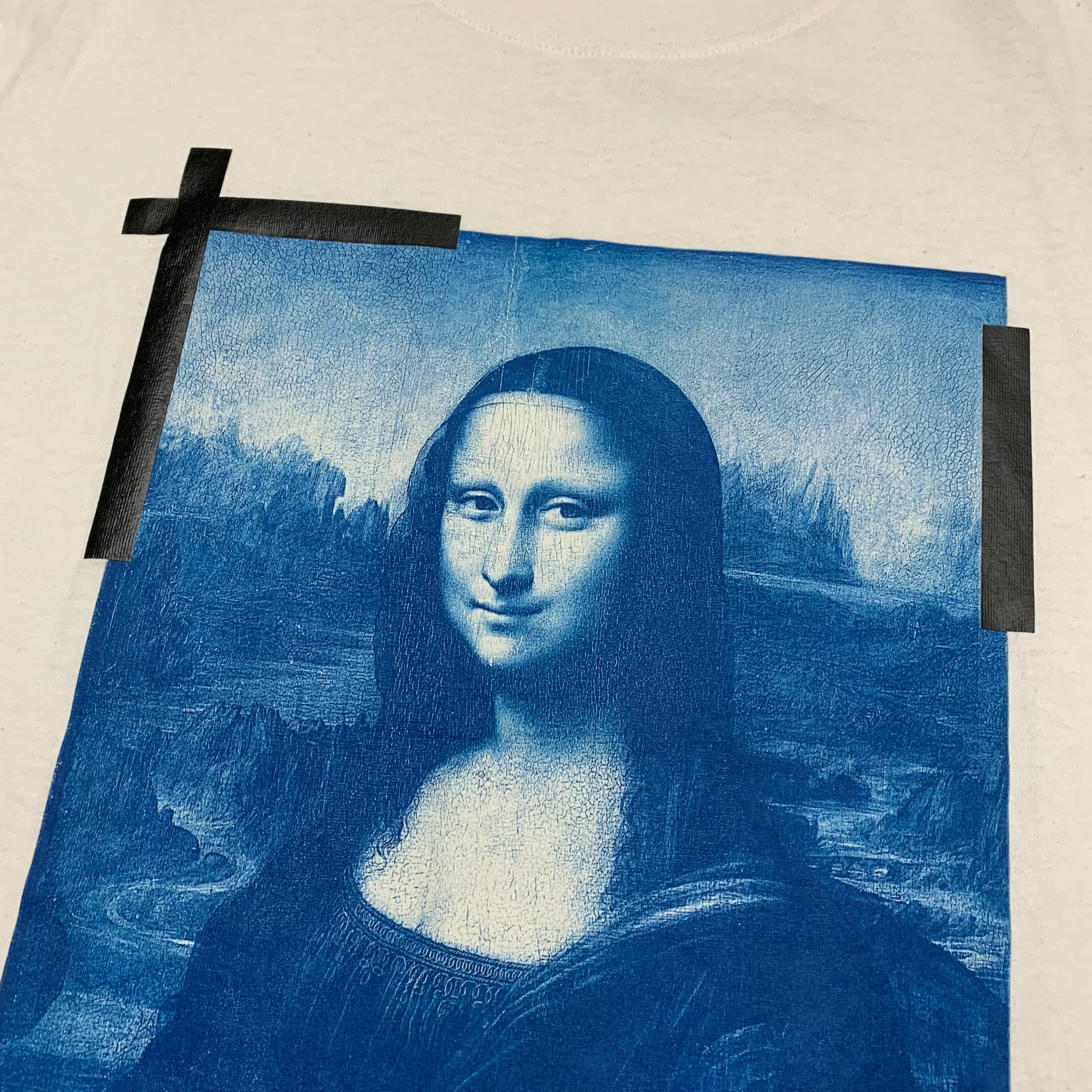 Off White Medium Mona Lisa White Tee Virgil Abloh