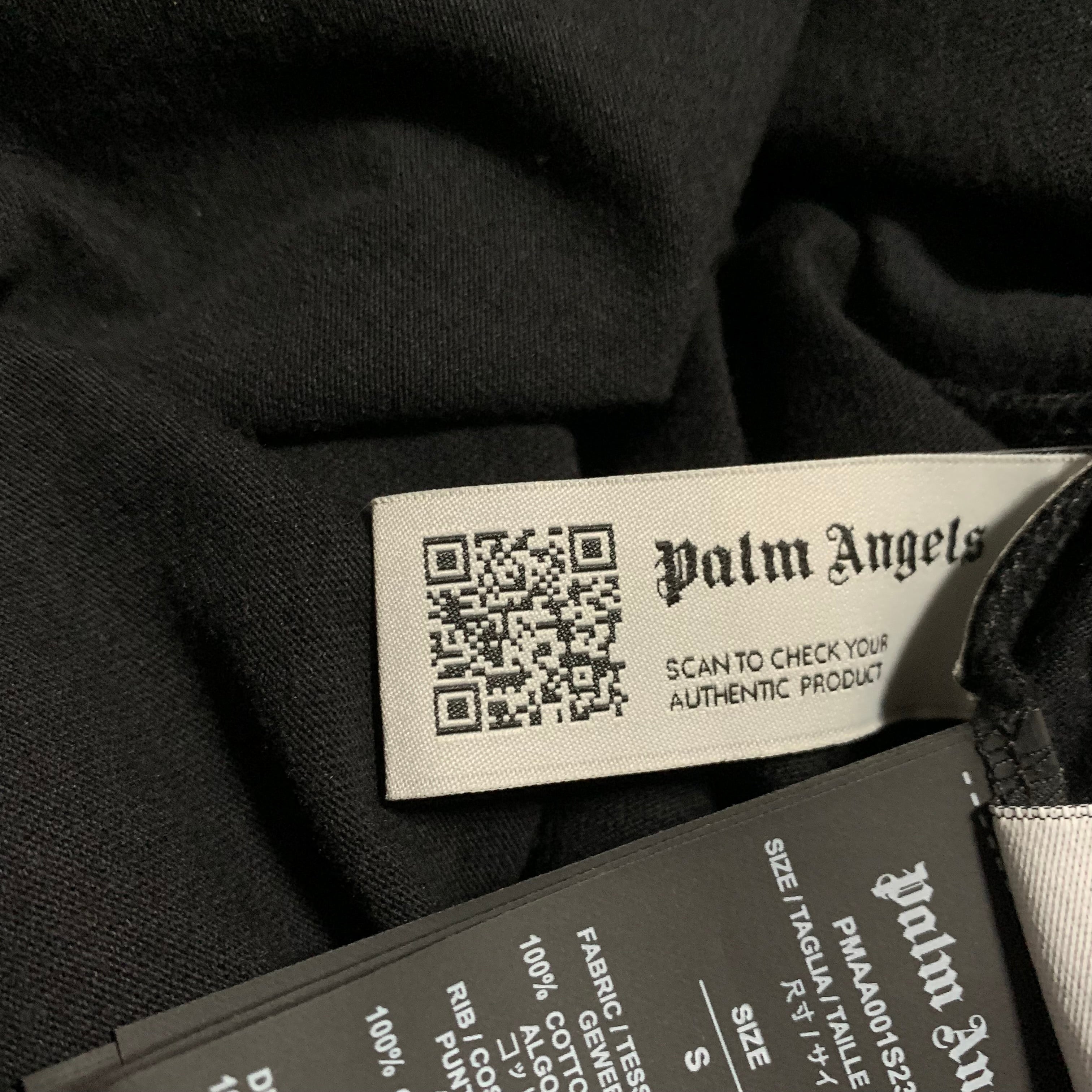 Palm Angels Medium Speedboat USA Black Tee