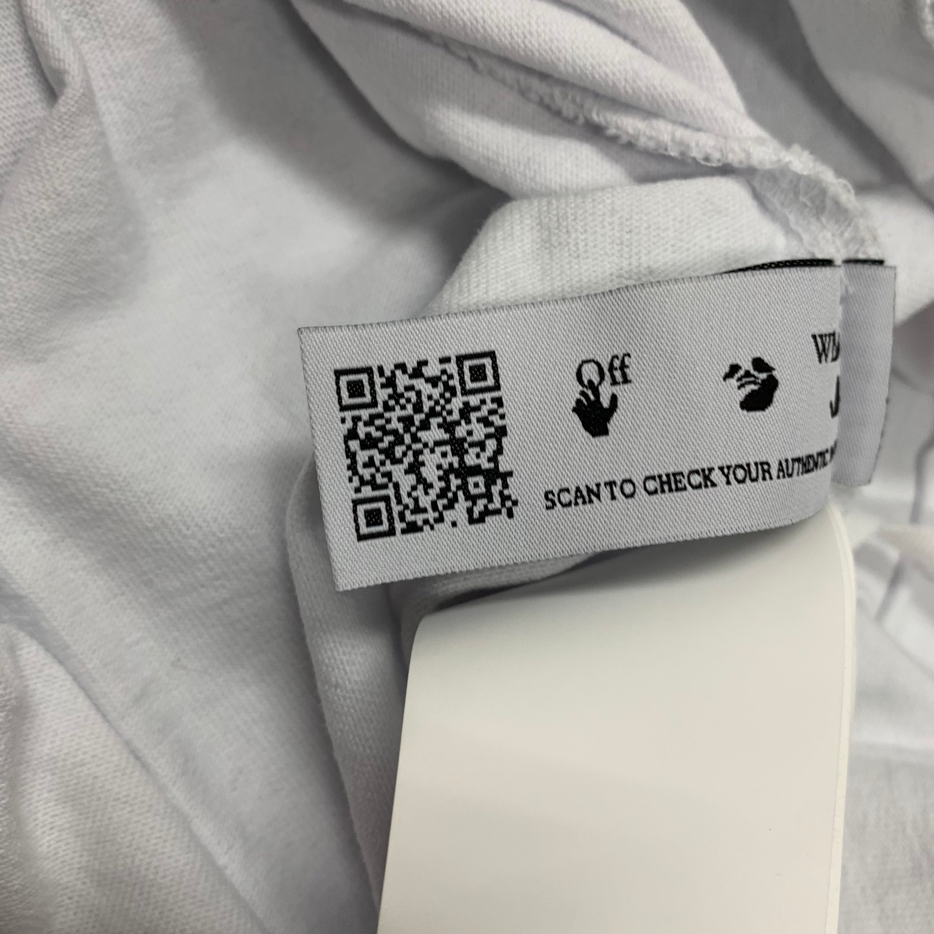 Off White Medium Tee Caravaggio Arrows White T-Shirt Virgil Abloh