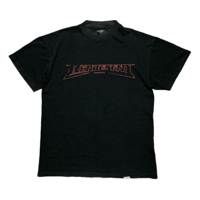 Represent XS England Graphic Vintage Black Tee